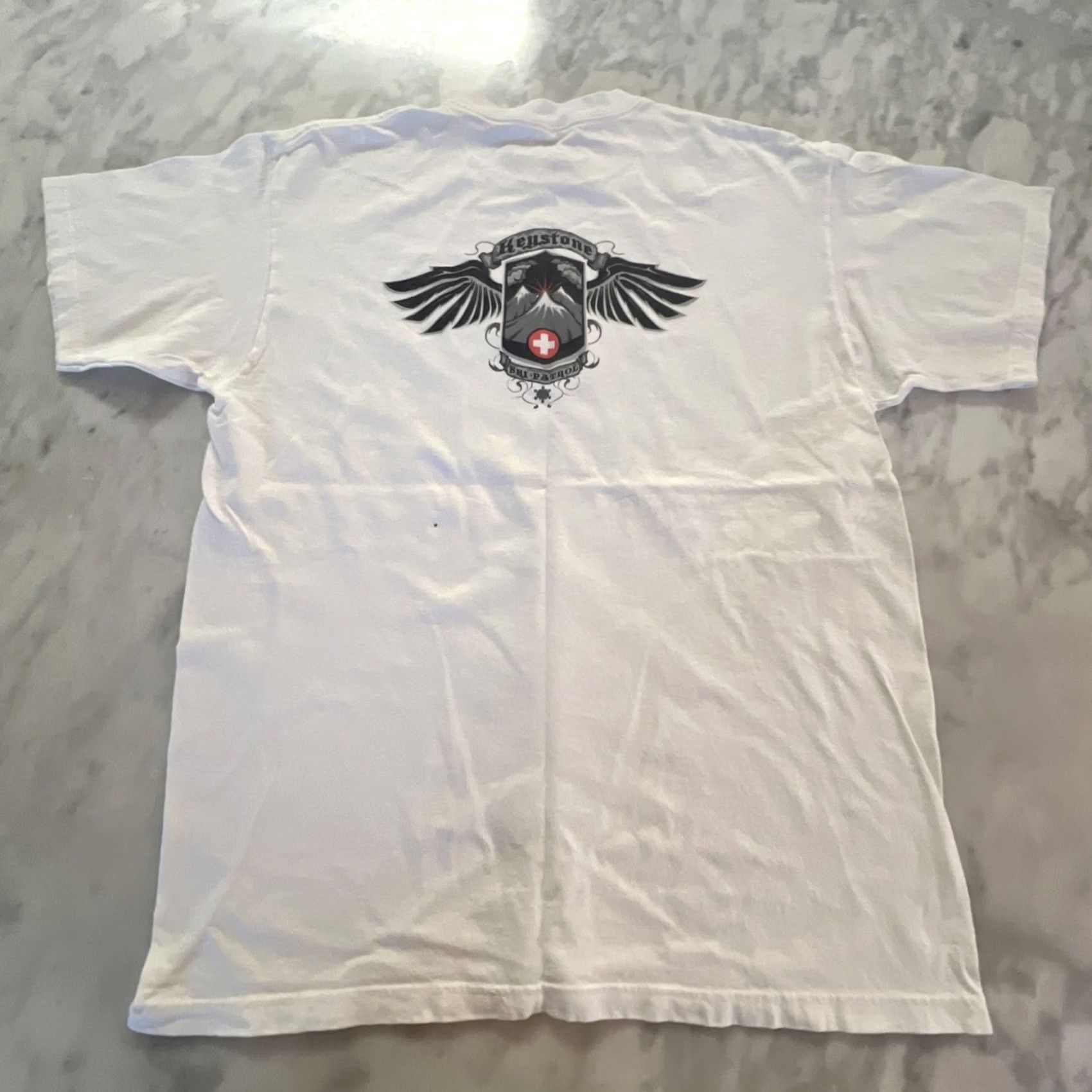 Anvil Keystone Ski Patrol Shirt Large White Colorado Graphics Double Sided Men’s T Size US L / EU 52-54 / 3 - 4 Thumbnail