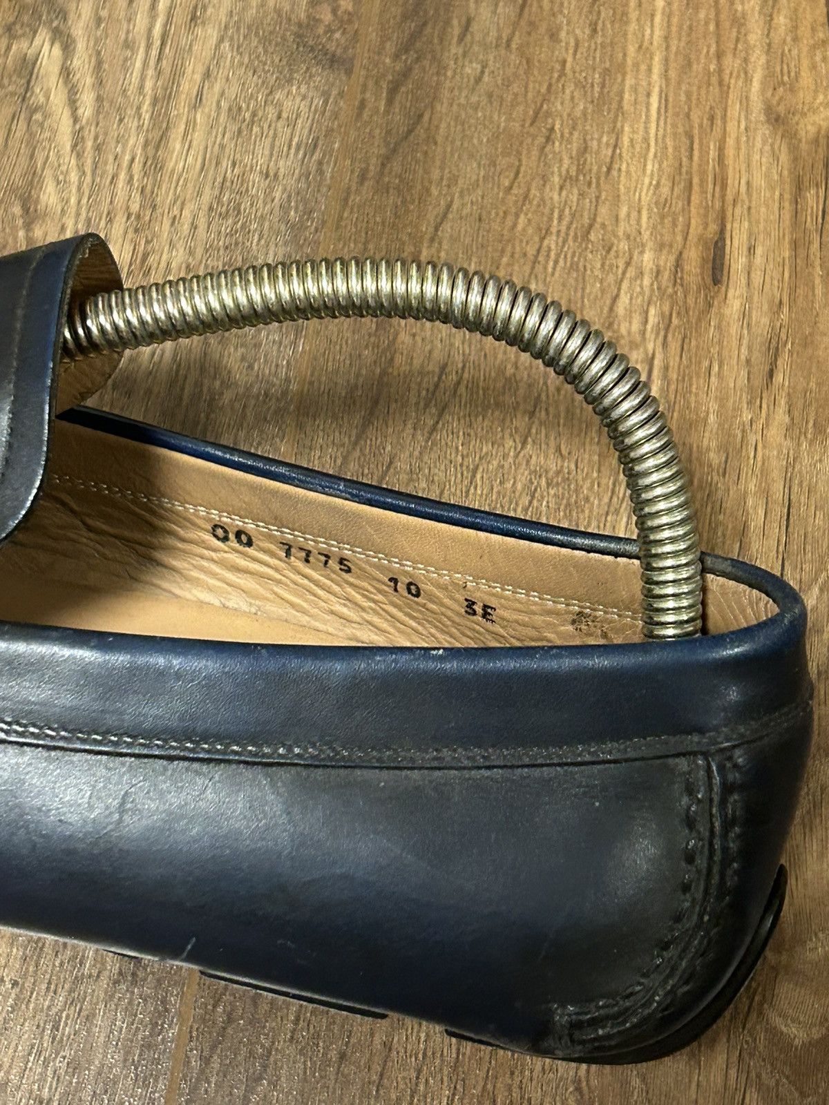 Salvatore Ferragamo × Vintage Vintage Salvatore Ferragamo Leather loafers Size US 10 / EU 43 - 4 Thumbnail