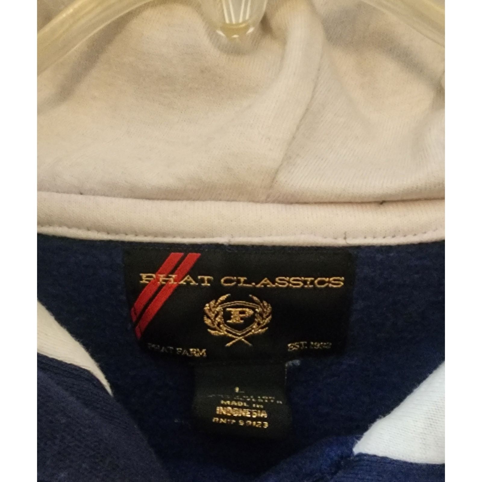 Phat Farm Vintage PHAT FARM hoodie, size Large, blue Size US L / EU 52-54 / 3 - 8 Thumbnail