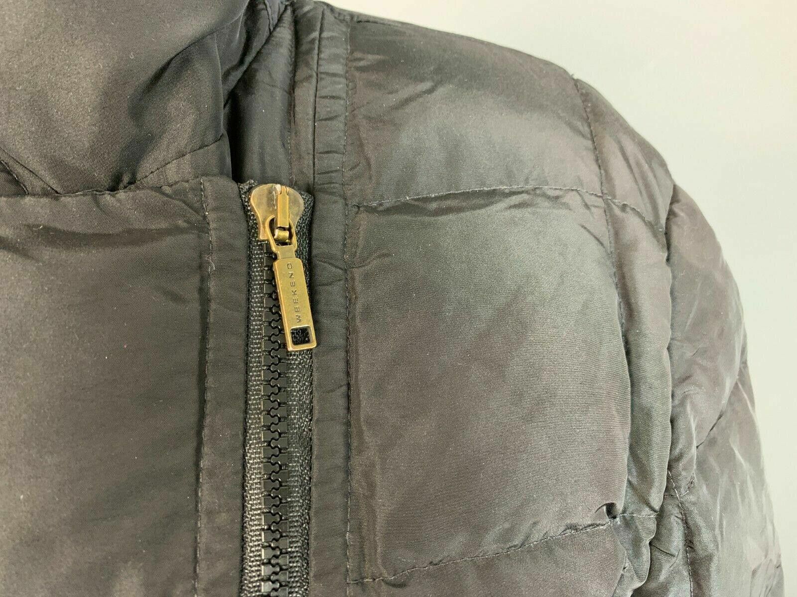 Designer Ladies Weekend Max Mara Black Full Zip Quilted Nylon Jacket Size M / US 6-8 / IT 42-44 - 4 Thumbnail