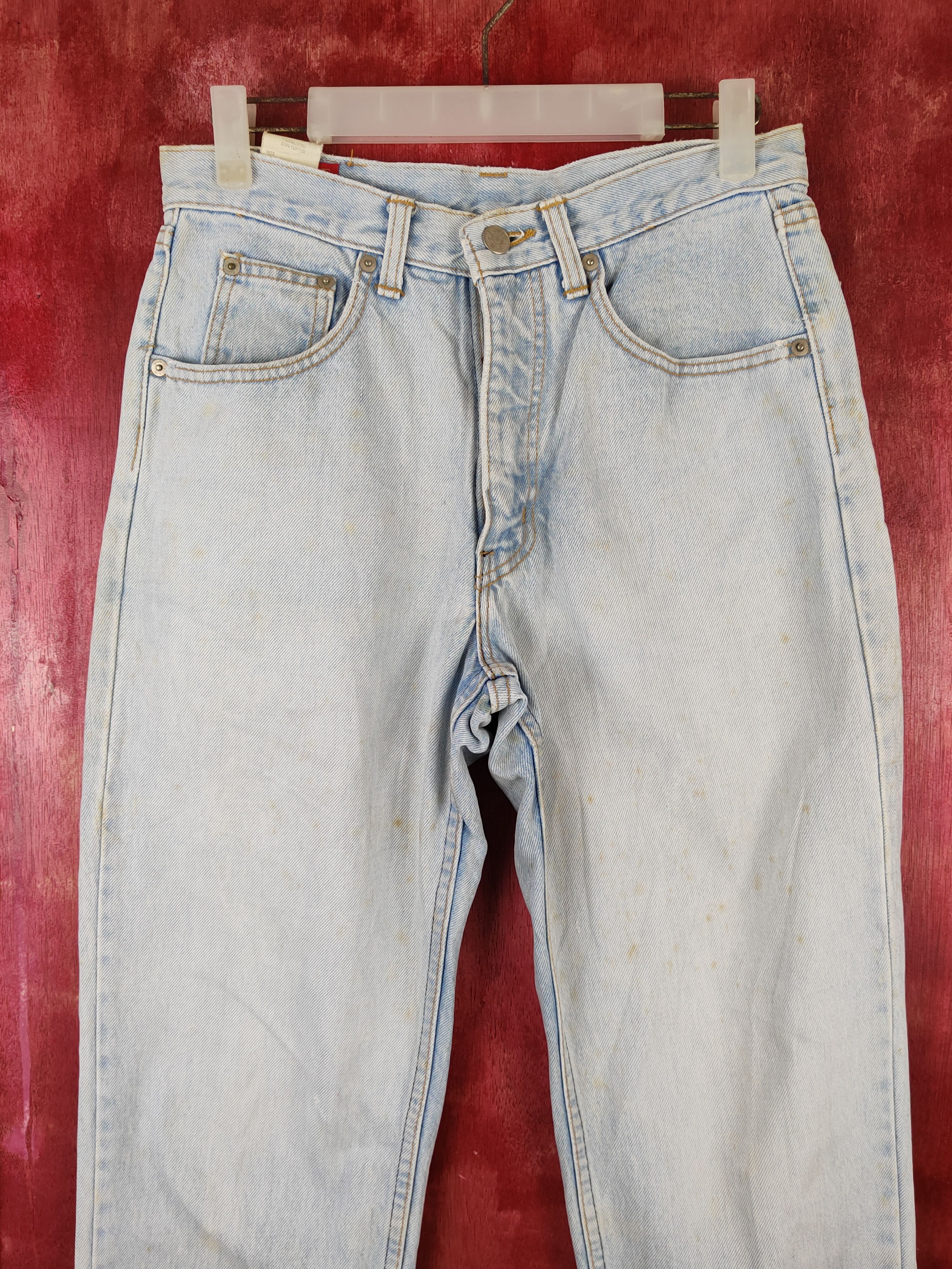 Edwin Edwin vintage Blue Faded Distressed Ripped Jeans #S1809 Size US 29 - 2 Thumbnail