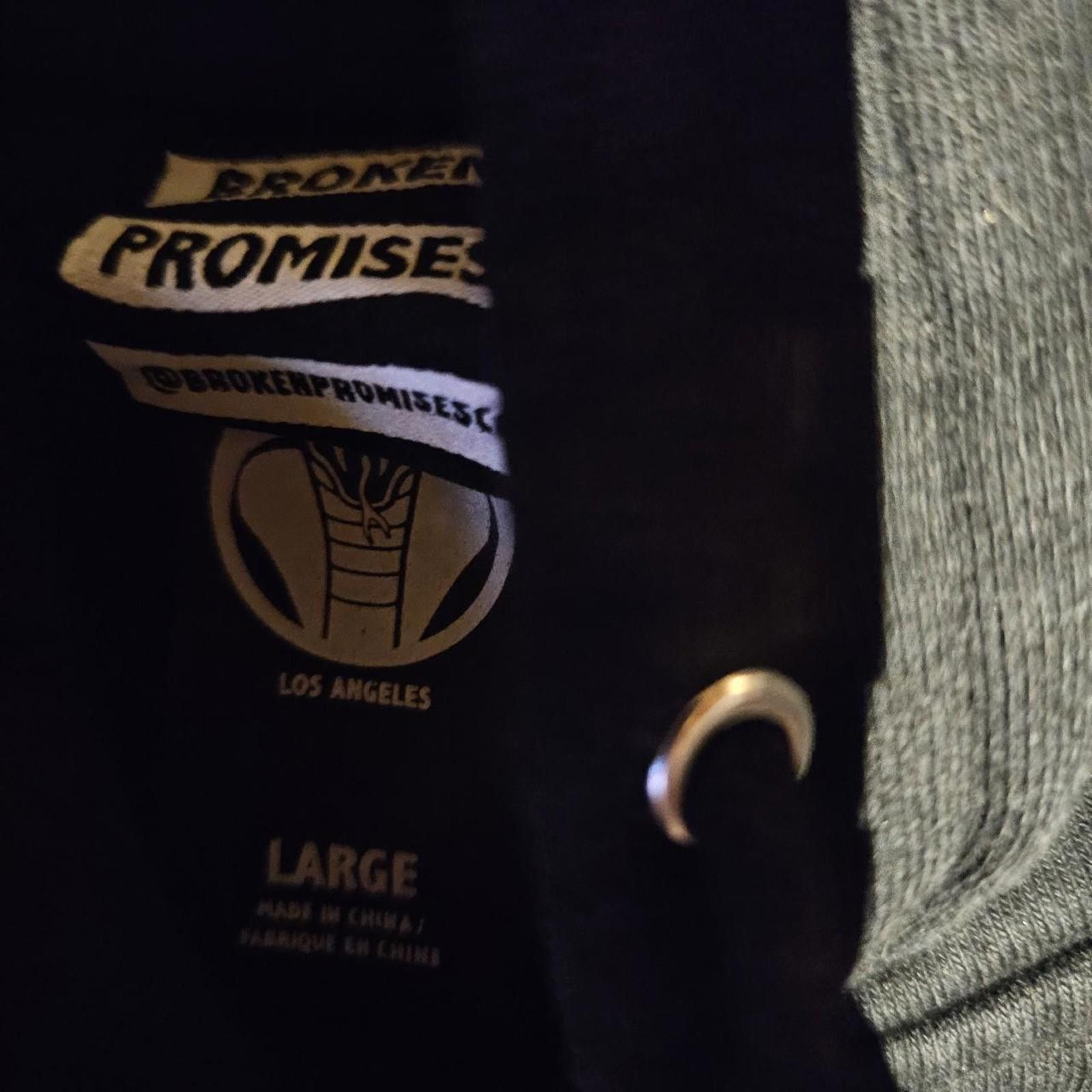 Broken Promises Co. Broken Promises Co. Women's Black and Purple Hoodie Size L / US 10 / IT 46 - 5 Thumbnail