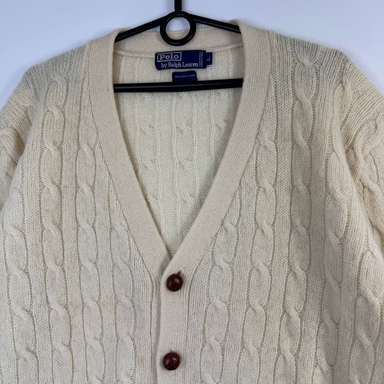 Polo Ralph Lauren Polo Ralph Lauren Cable Knit Cardigan Wool Mens Size L Size US L / EU 52-54 / 3 - 2 Thumbnail