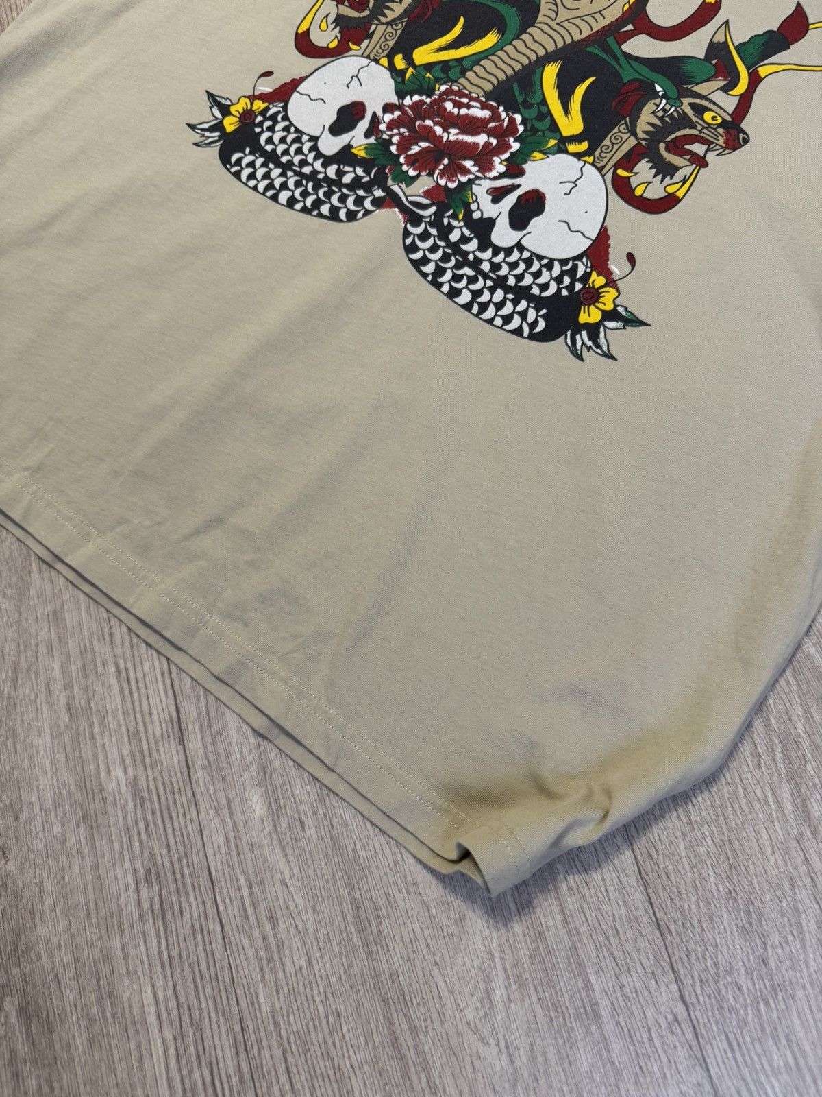 Ed Hardy 🔷Ed Hardy Snake & Skull Fire T-shirt🔷 Size US L / EU 52-54 / 3 - 2 Thumbnail