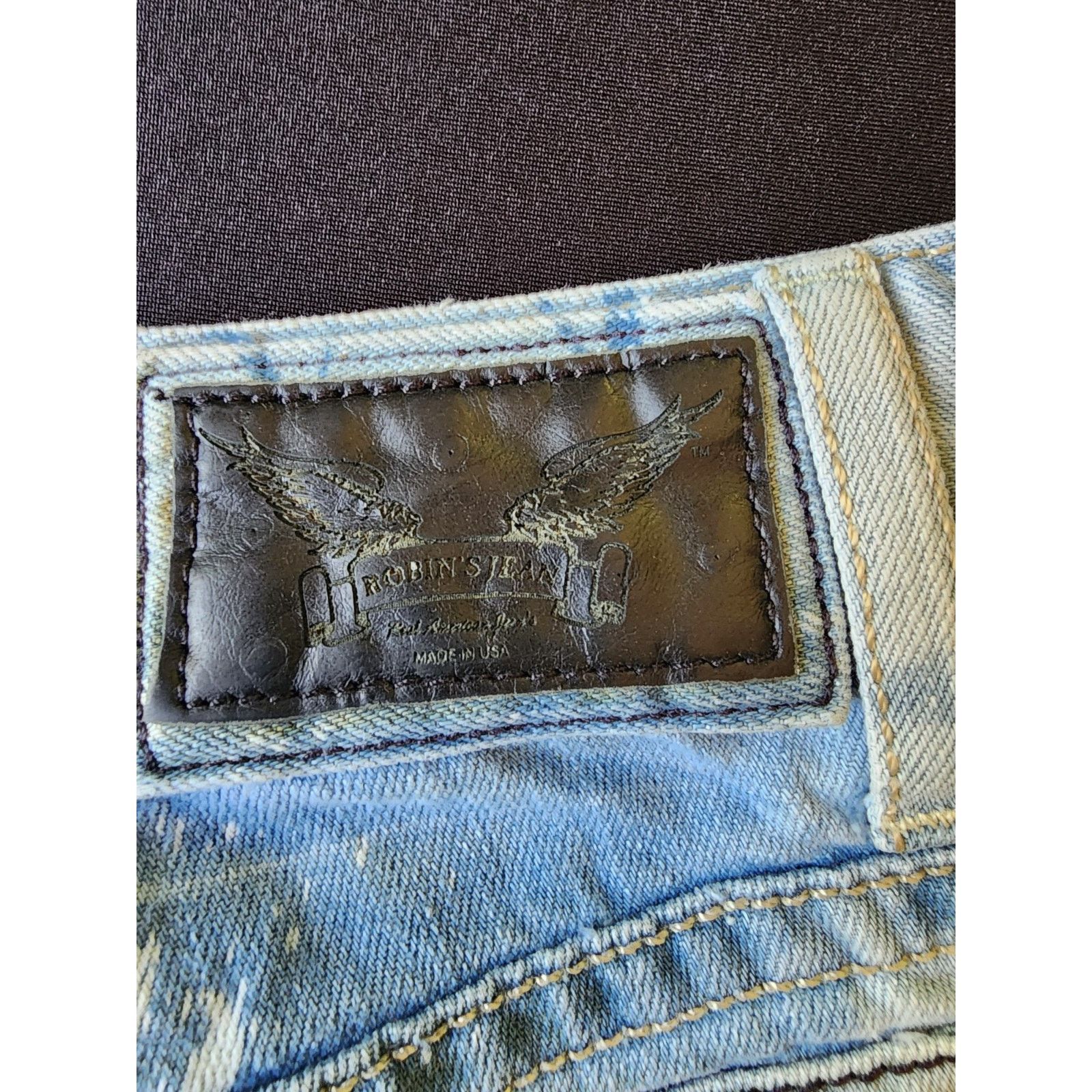 Robins Jeans Robin’s Jean Mens Destroyed Rhinestones Studded Shorts Size US 42 / EU 58 - 3 Thumbnail