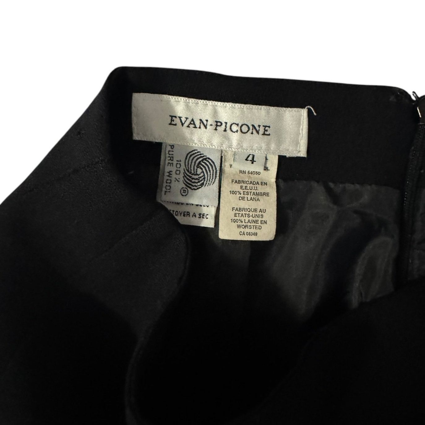 Evan Picone Evan Picone Women’s Petite Black A-Line Skirt – Size 4 Size 27" / US 4 / IT 40 - 2 Thumbnail