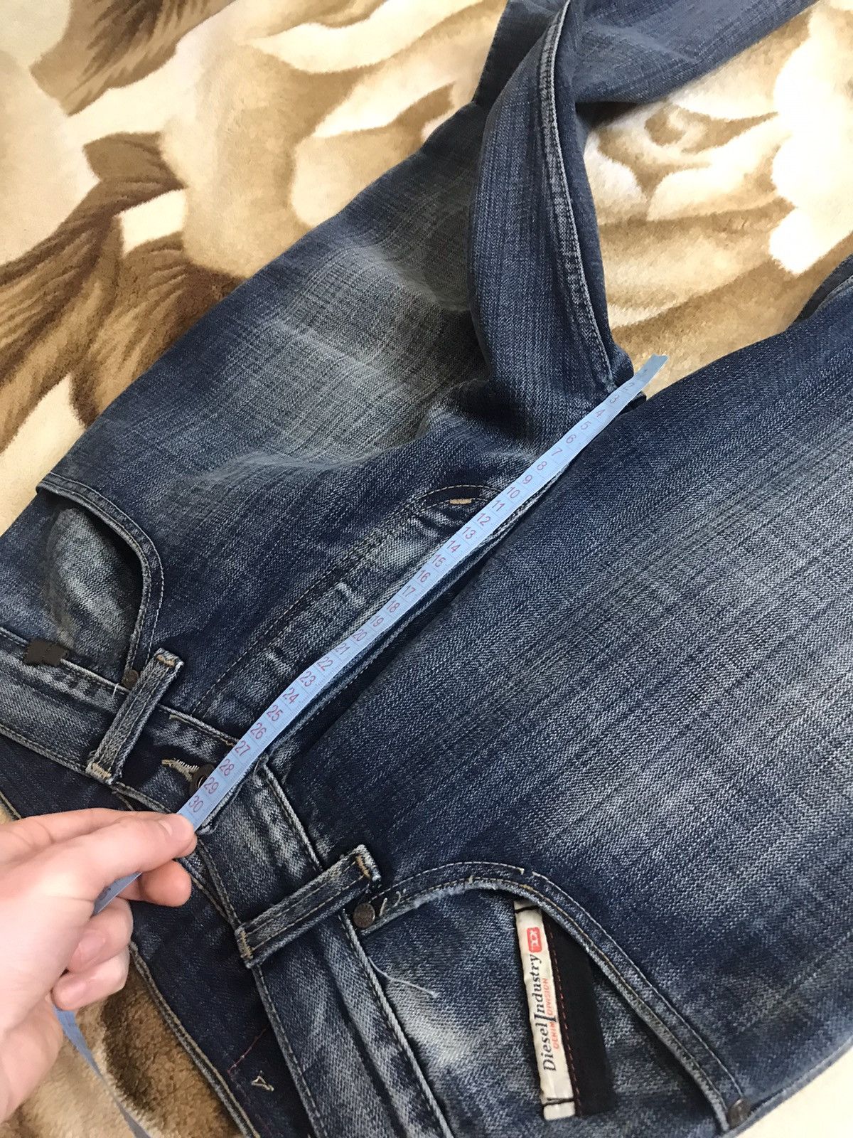 Diesel 🔥 Rare Diesel Washed Faded Denim Y2K Baggy Pants Japan Jeans Size US 32 / EU 48 - 14 Thumbnail