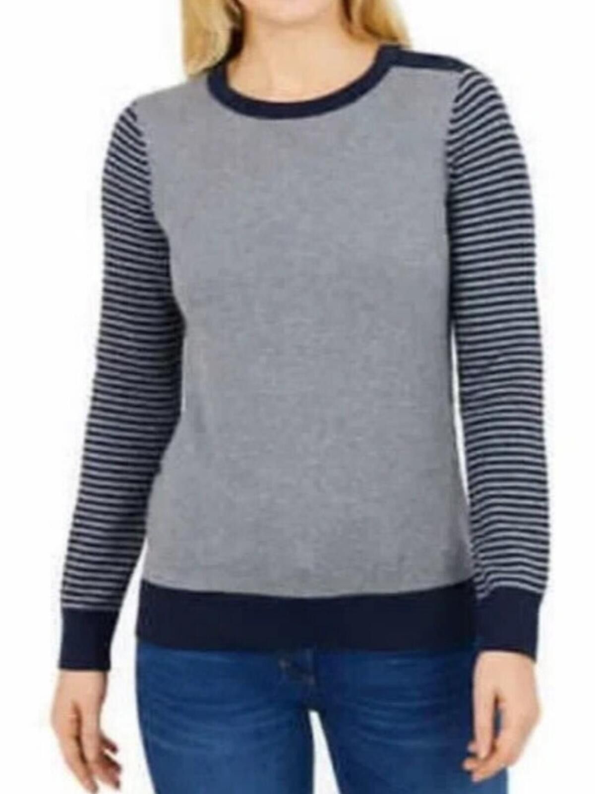 Nautica Nautica / 3-button accent striped pullover sweater Size M / US 6-8 / IT 42-44 - 1 Thumbnail