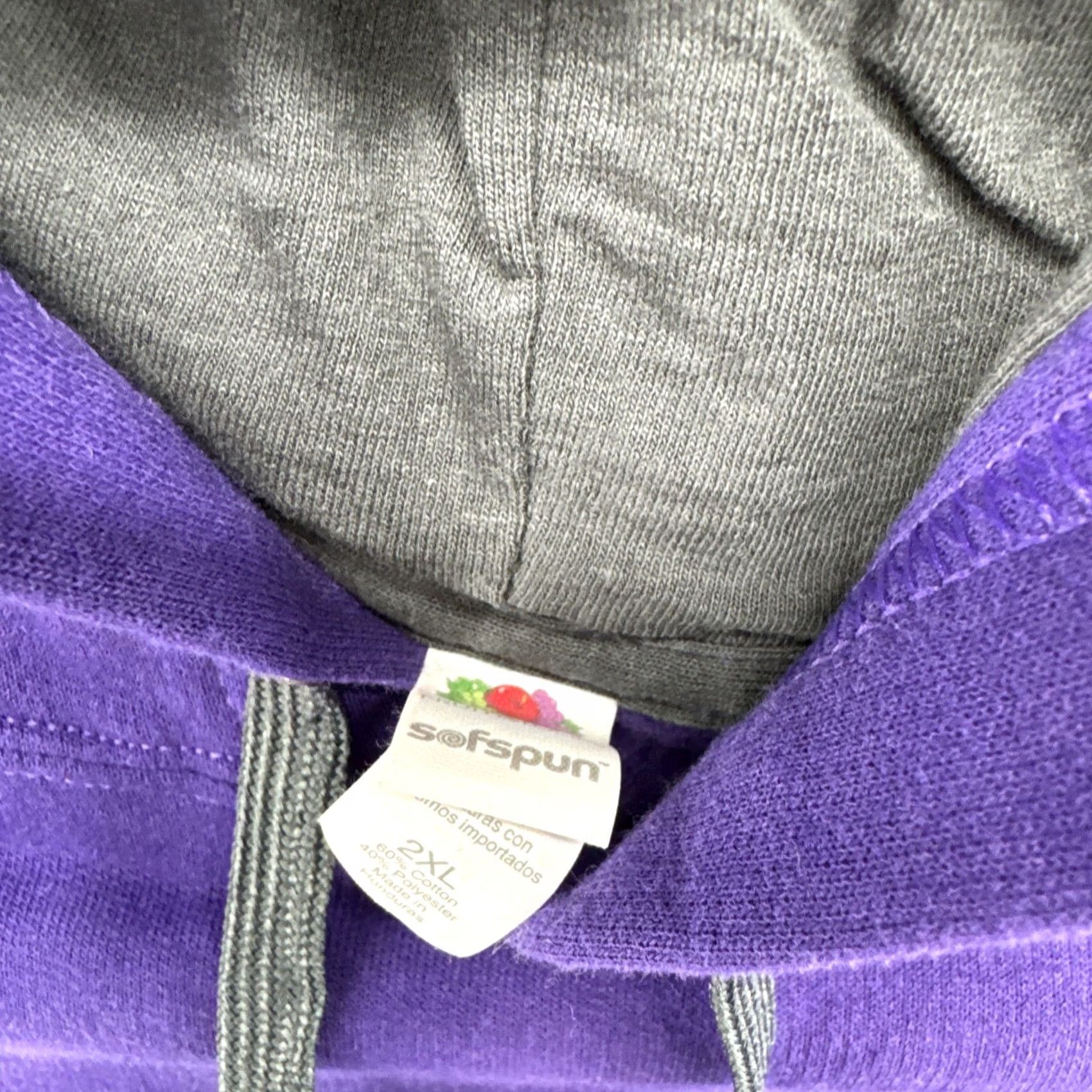 Fruit Of The Loom Wildcat Mountain State Park Ontario Wisconsin Purple Hoodie Sweatshirt 2XL Mens Shirt Pullover Sweatshirt Purple 2XL Size US XXL / EU 58 / 5 - 3 Thumbnail