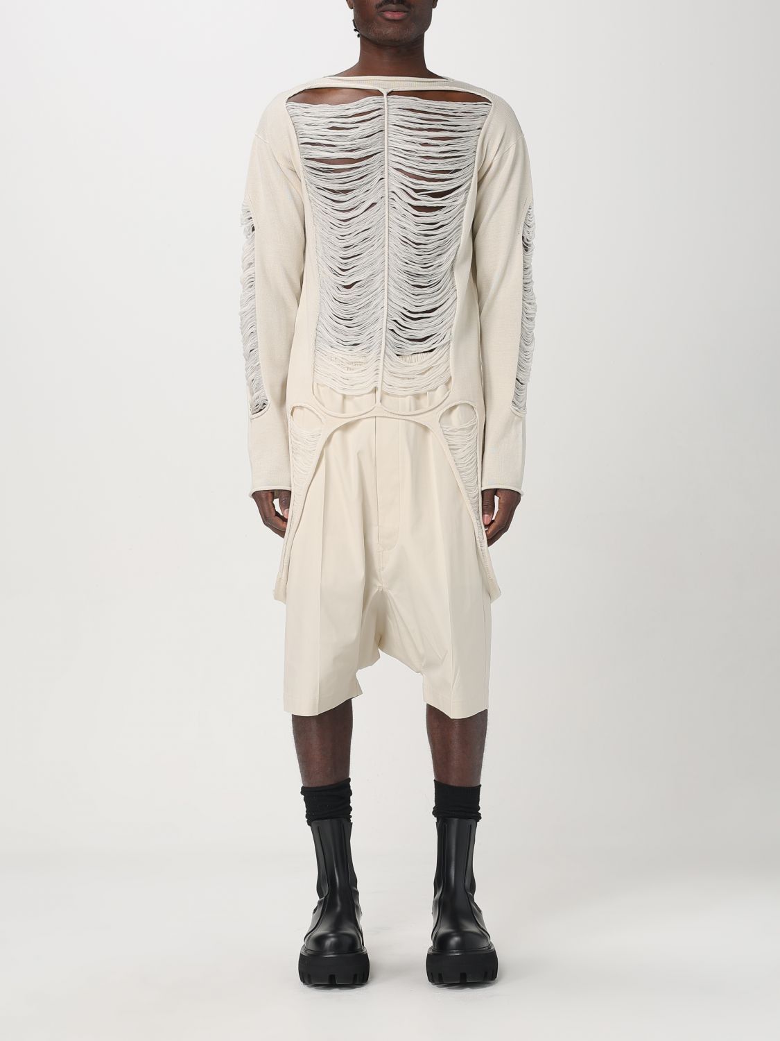 Rick Owens Rick Owens Sweater Men White Size US M / EU 48-50 / 2 - 1 Thumbnail