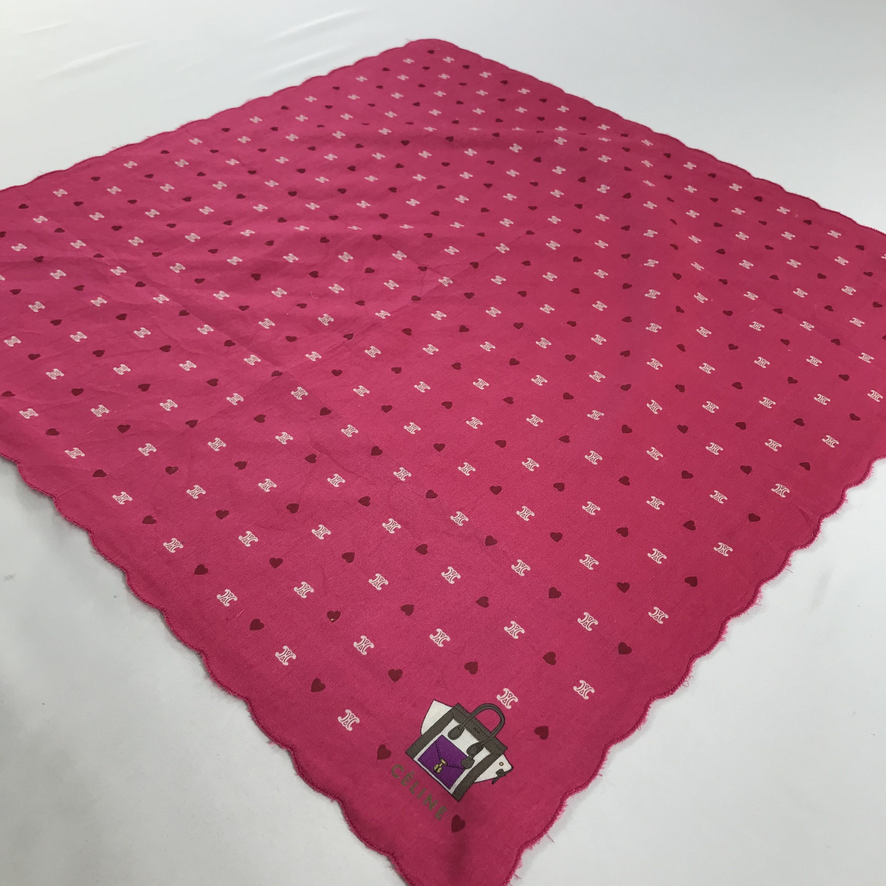 Celine × Vintage Celine Bandana / Handkerchief / Neckerchief - S1572 Size ONE SIZE - 2 Thumbnail