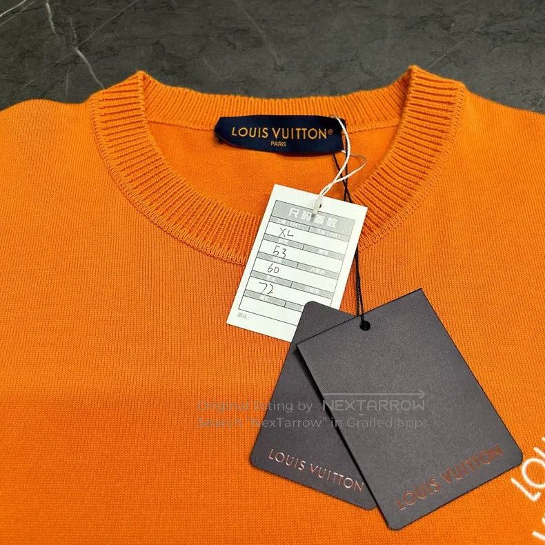 Louis Vuitton Louis Vuitton Orange knit pin short sleeves Size US XL / EU 56 / 4 - 2 Thumbnail