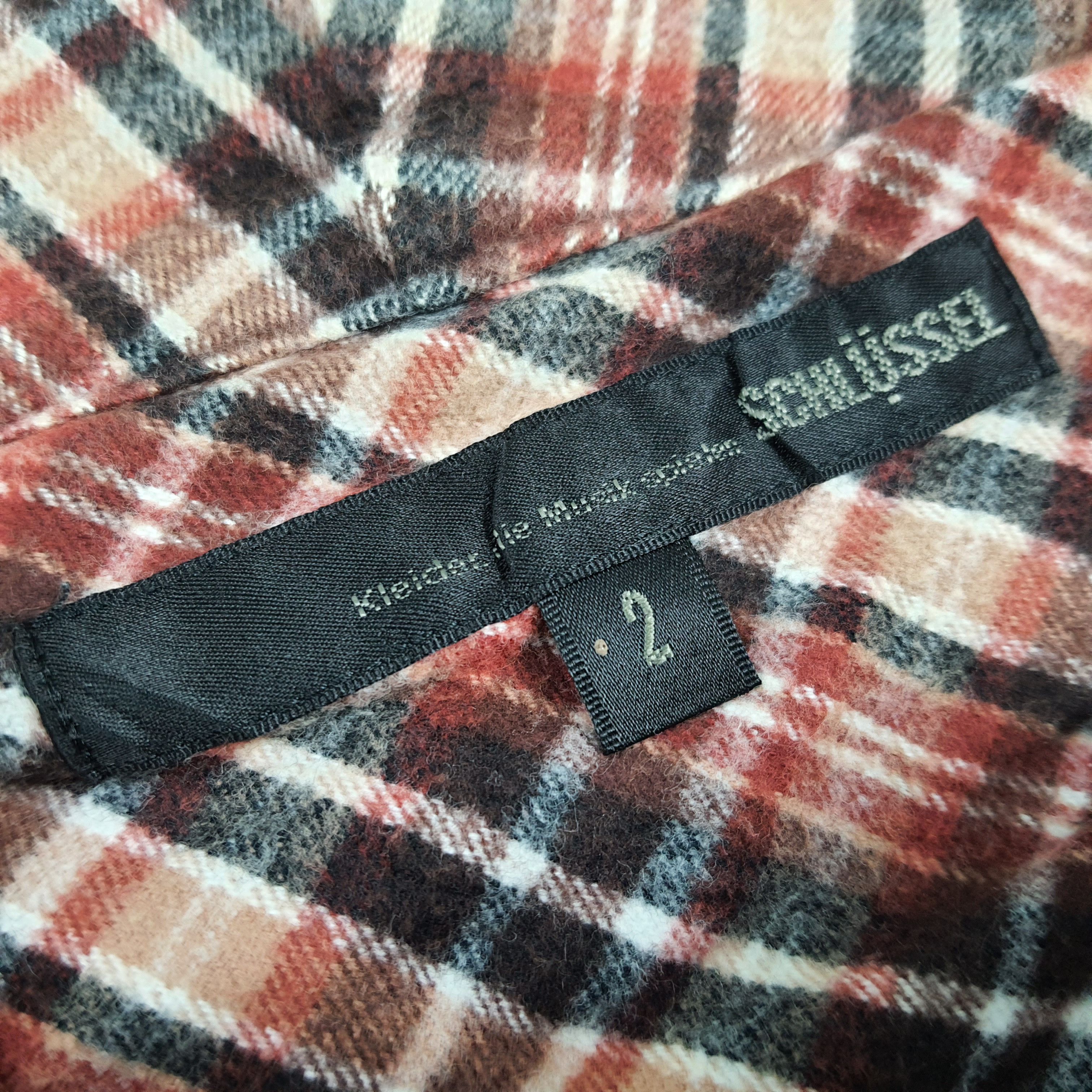 Schlussel Vintage SCHLUSSEL Plaid Full Zip Grunge Jacket C283N16 Size US XS / EU 42 / 0 - 5 Thumbnail