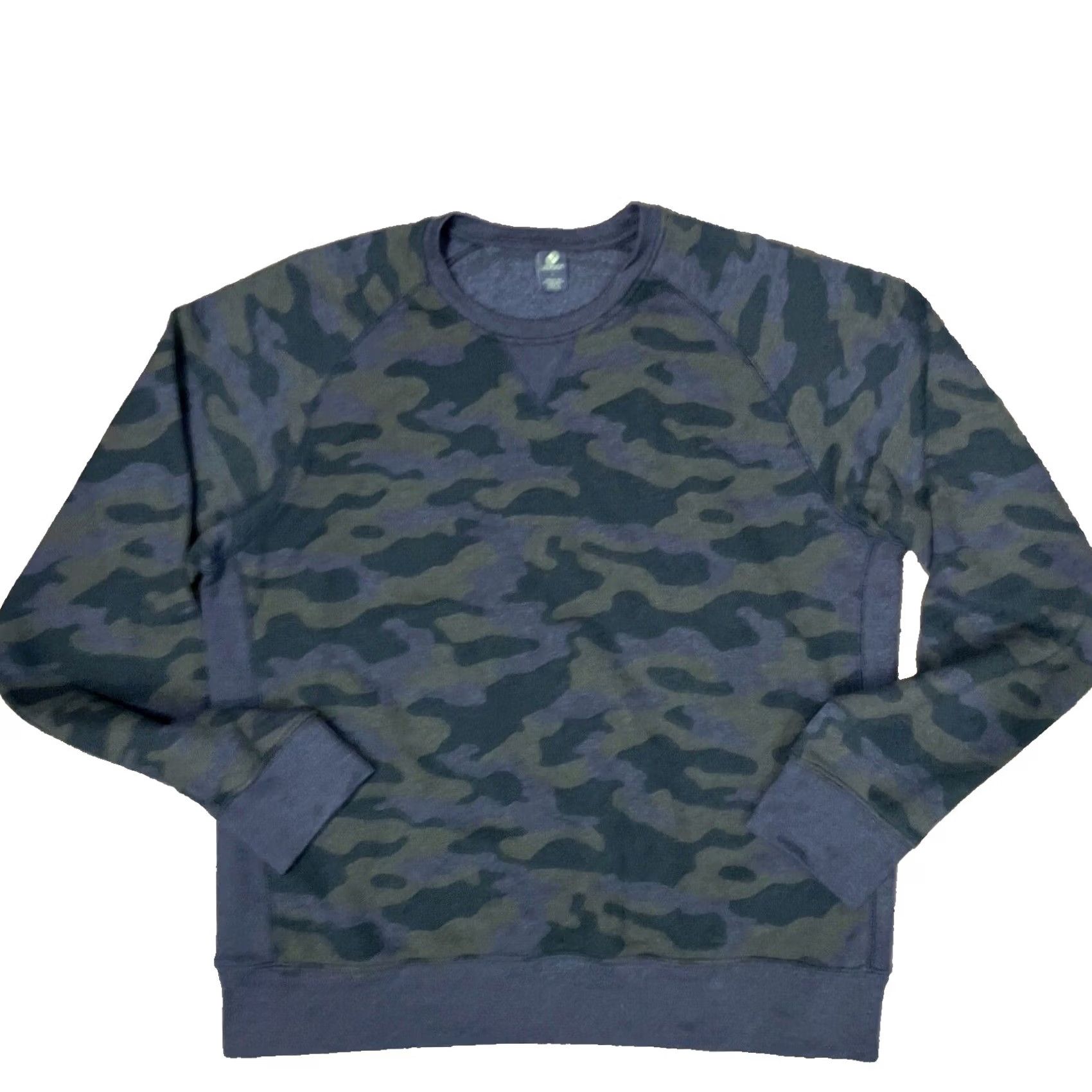Vintage XERSION Fleece Sweater Men L Green Gray Army Camo Thermal Utility Long Sleeve L Size US L / EU 52-54 / 3 - 2 Thumbnail