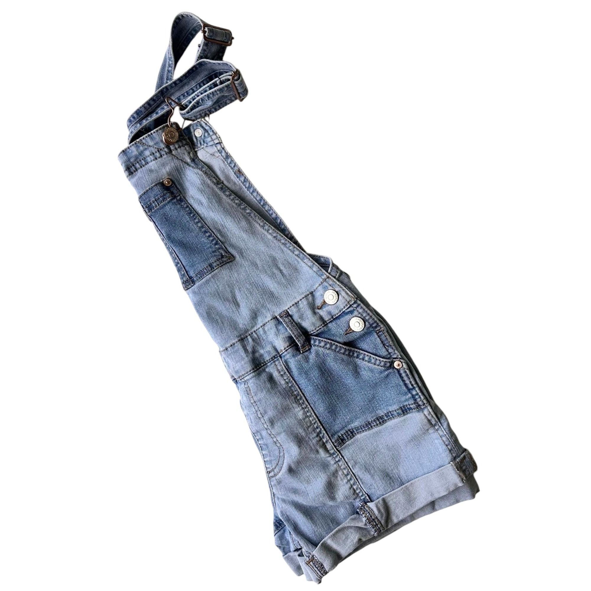 Jordache Jordache Denim Shortalls Bib Overalls Girls Large Distr Size 29" - 9 Thumbnail