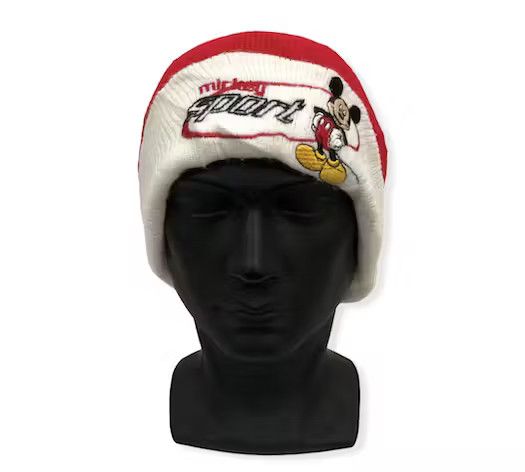 image of Disney x Hats Vintage Mickey Mouse Cartoon Beanie Hat, Men's