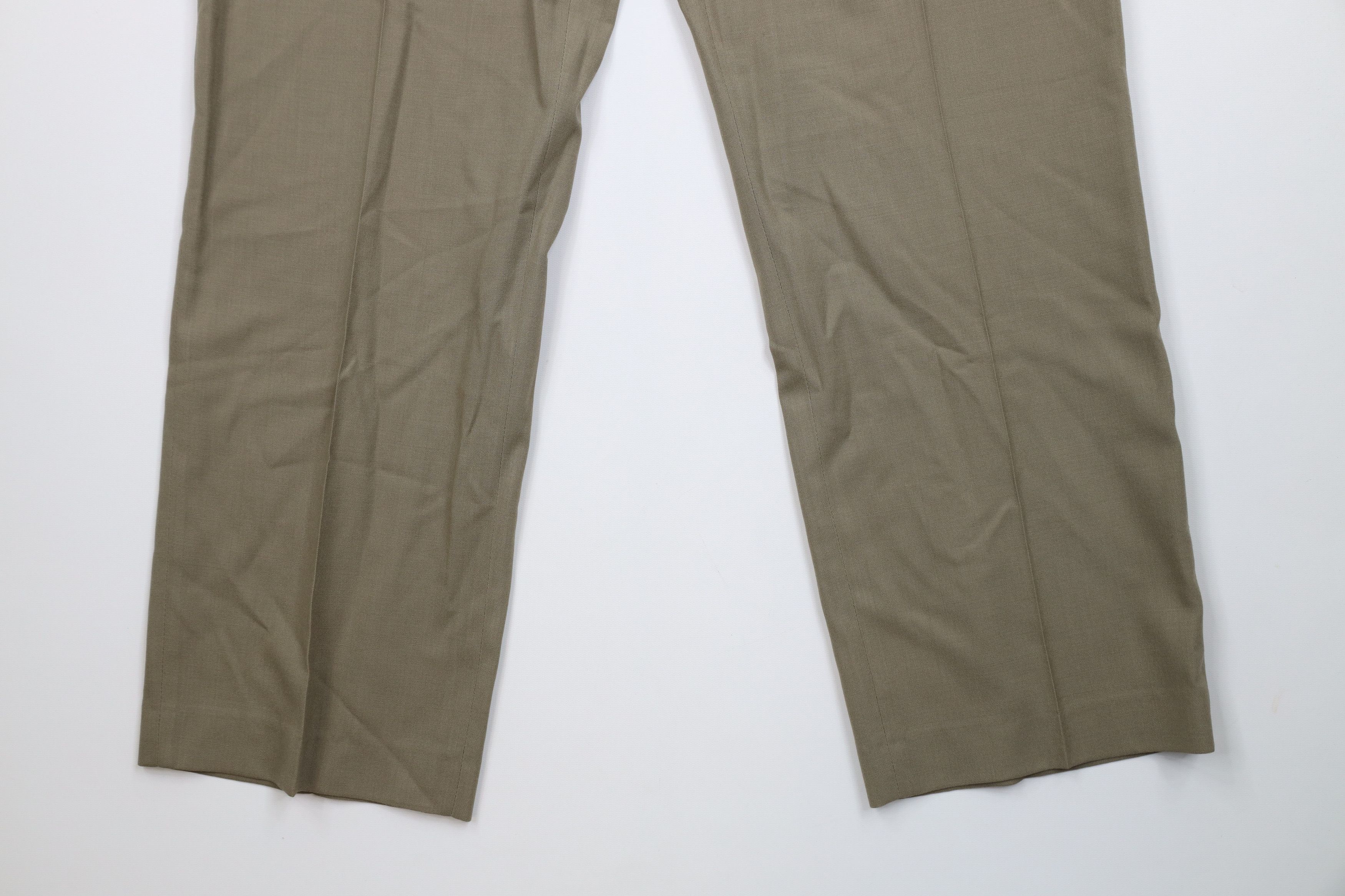 Lands' End Vintage 90s Lands End Knit Wide Leg Chino Pants Beige USA Size US 36 / EU 52 - 4 Thumbnail