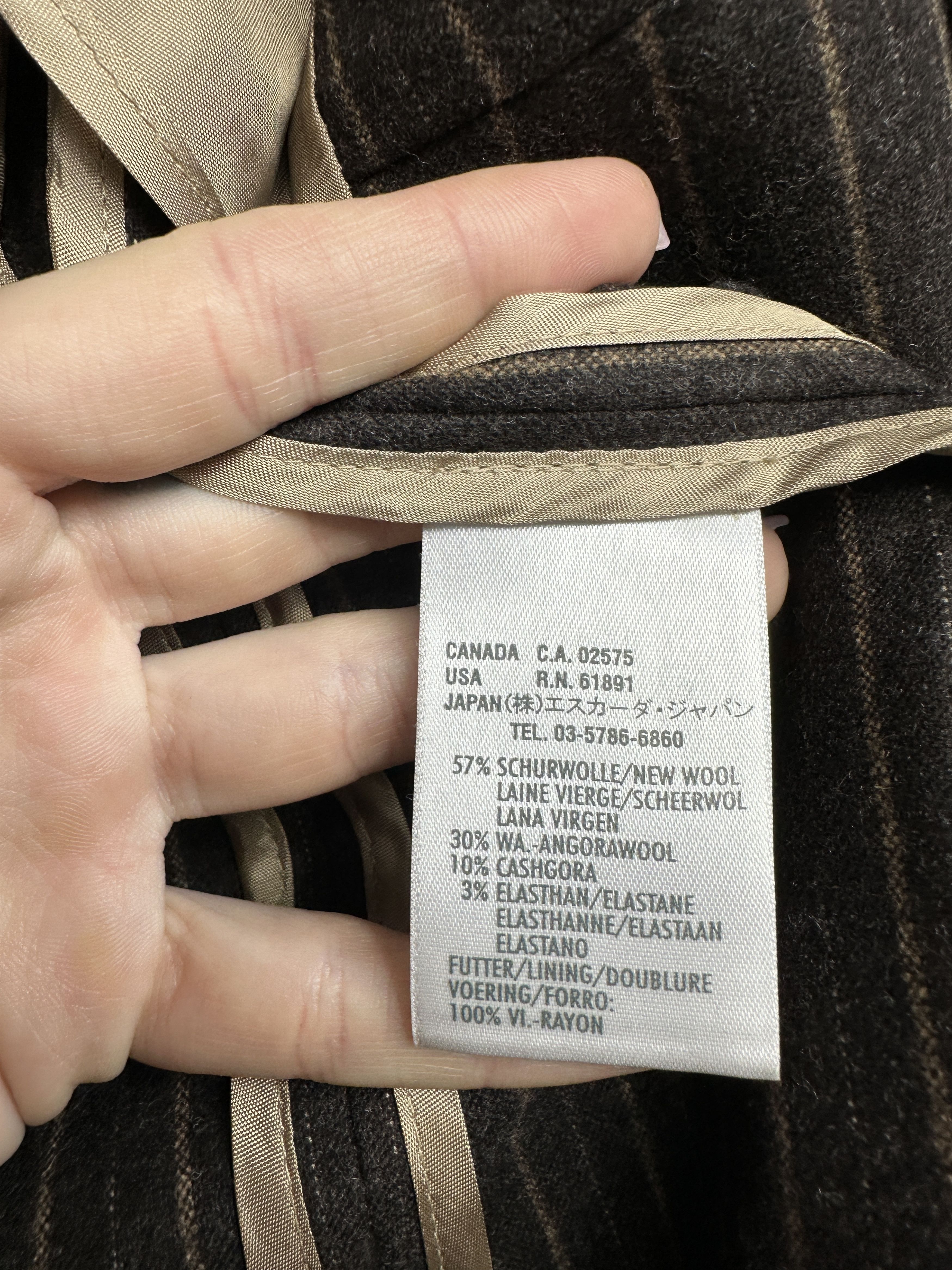 Escada Sport Escada Sport Womens Wool Striped Blazer Jacket Size S / US 4 / IT 40 - 4 Thumbnail