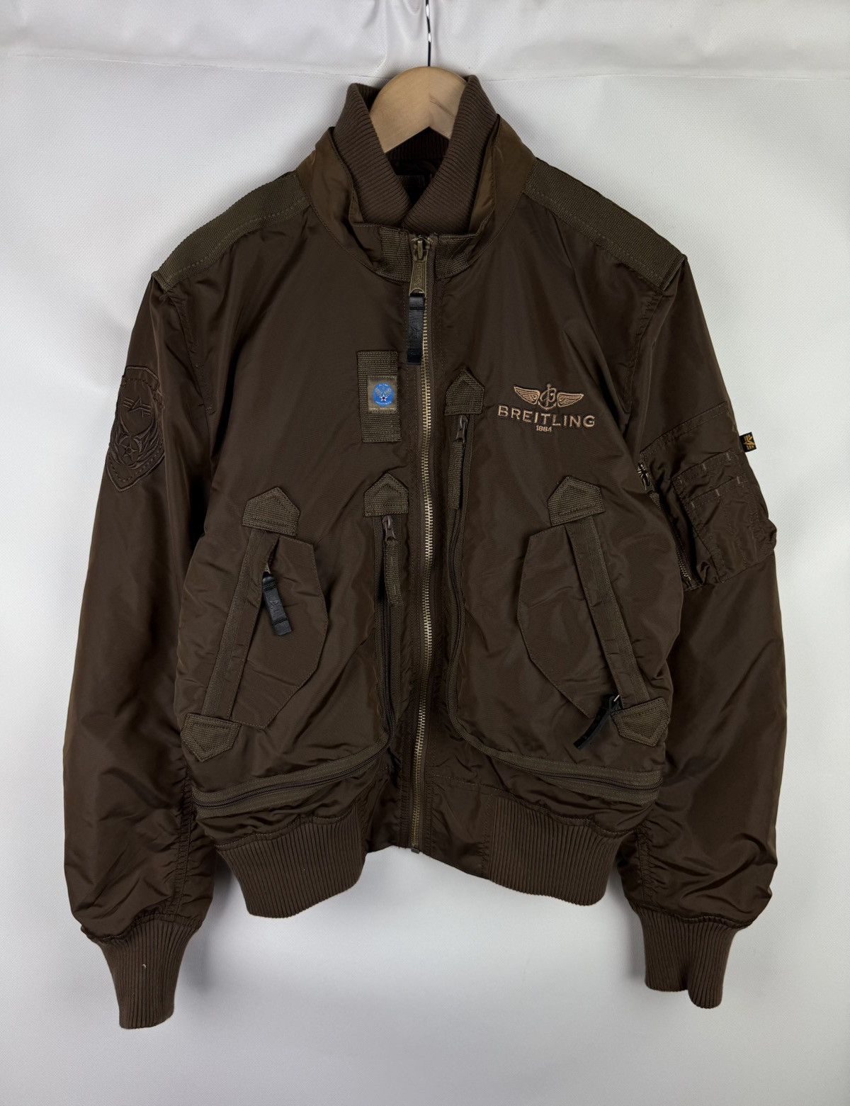 Alpha Industries Breitling Multipocket Flight Bomber Jacket