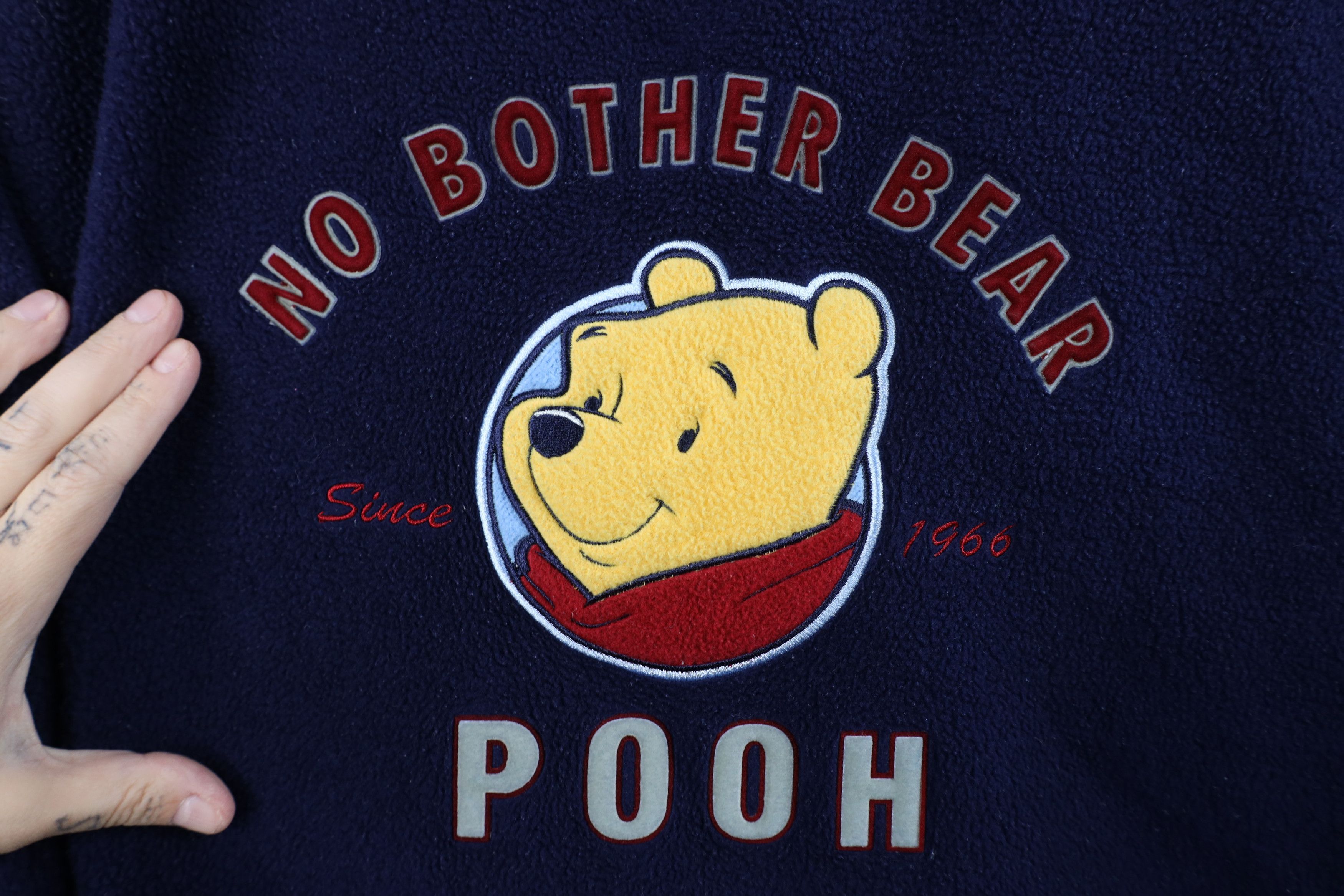 Vintage Vintage 90s Winnie the Pooh Fleece Crewneck Sweatshirt Blue Size XL / US 12-14 / IT 48-50 - 4 Thumbnail