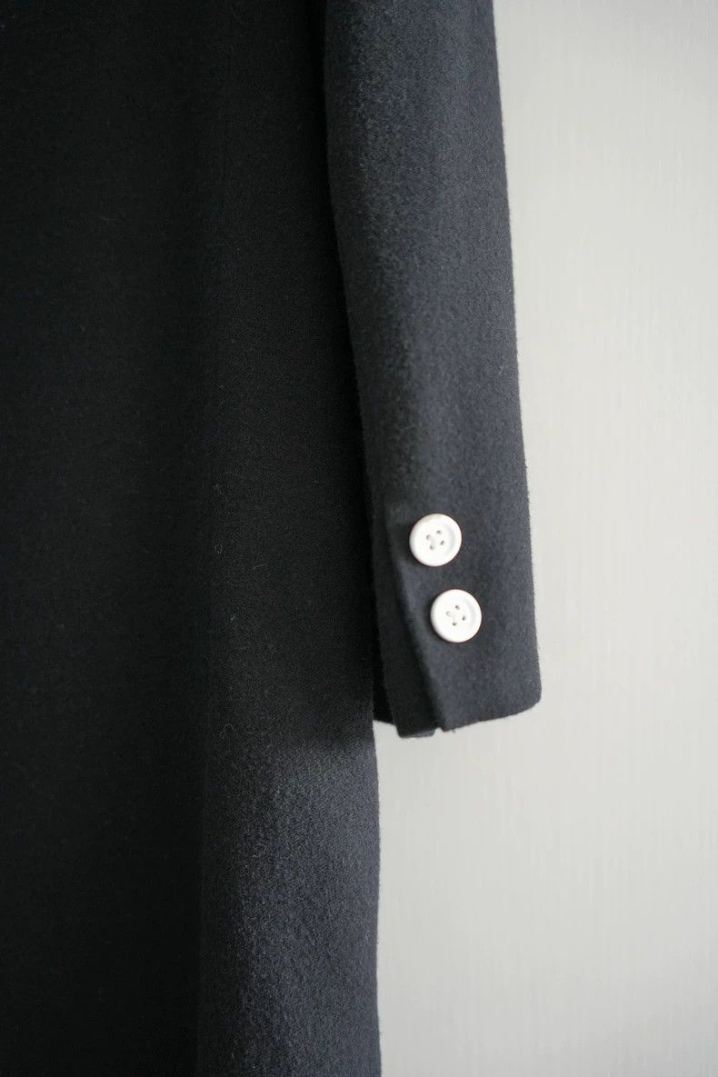 Yohji Yamamoto Yohji Yamamoto 97aw White Button Silk Collar Patchwork Coat Size US M / EU 48-50 / 2 - 6 Thumbnail