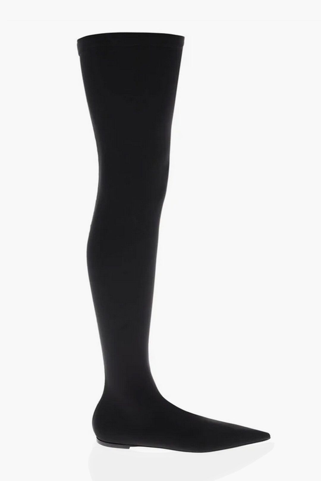 og1mm0125 Fabric Over-The-Knee Boots in Black