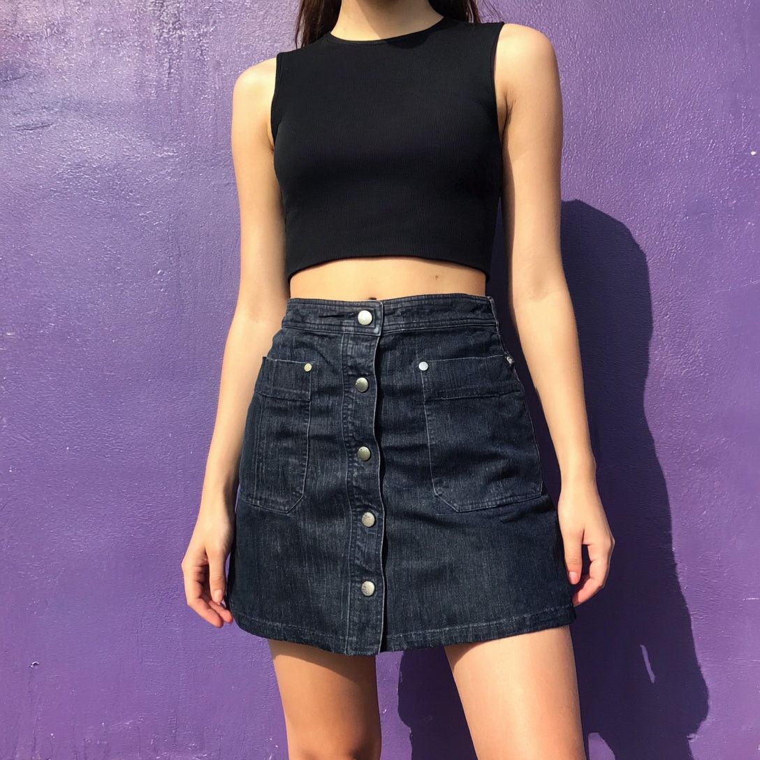 Rag & Bone Rag & Bone Siggy Denim Mini Skirt - Indigo Size 2 Size 26" / US 2 / IT 38 - 6 Thumbnail