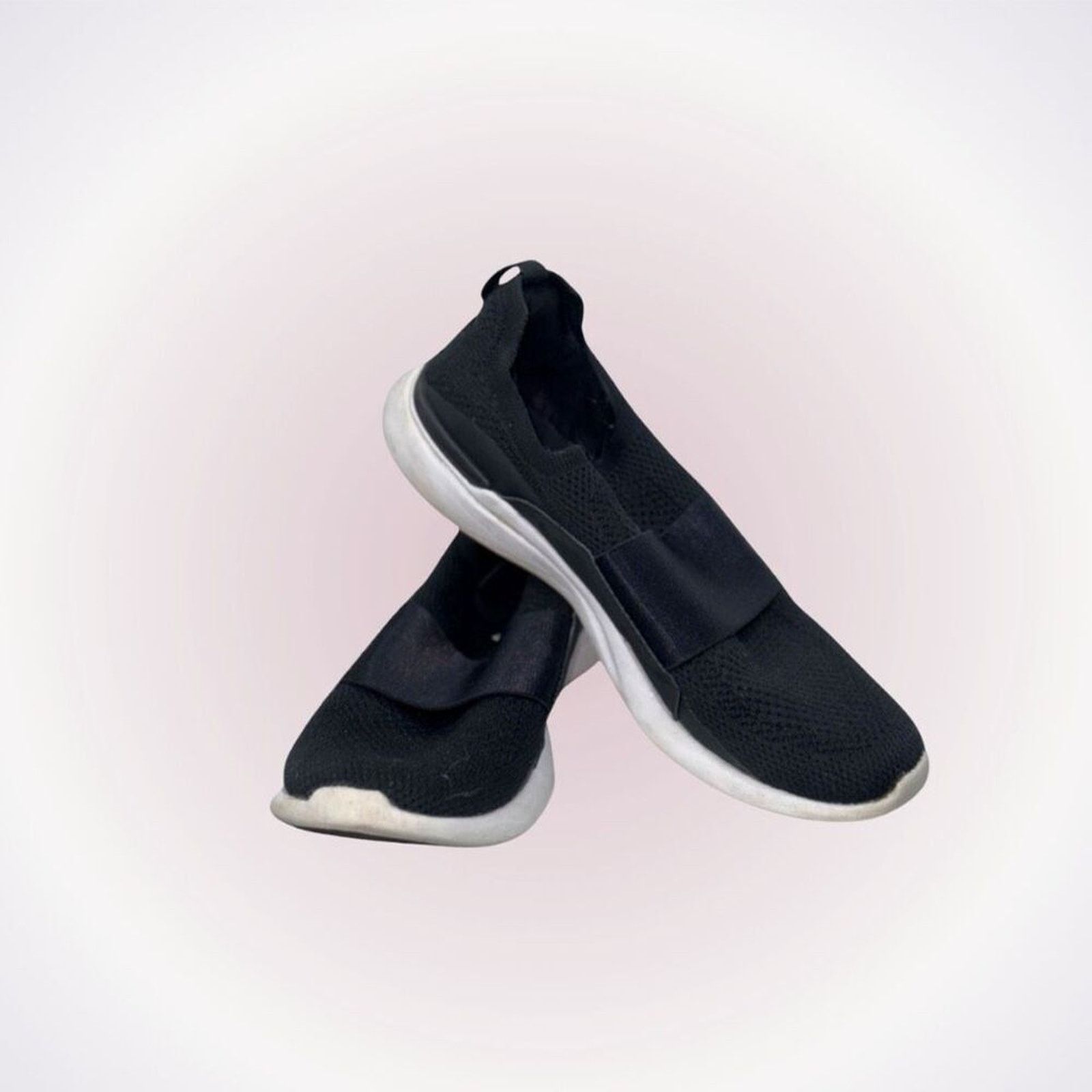 Athletic Propulsion Labs APL Black and White Slip-On Sneakers | Sz 8.5 Size US 8.5 / IT 38.5 - 1 Thumbnail