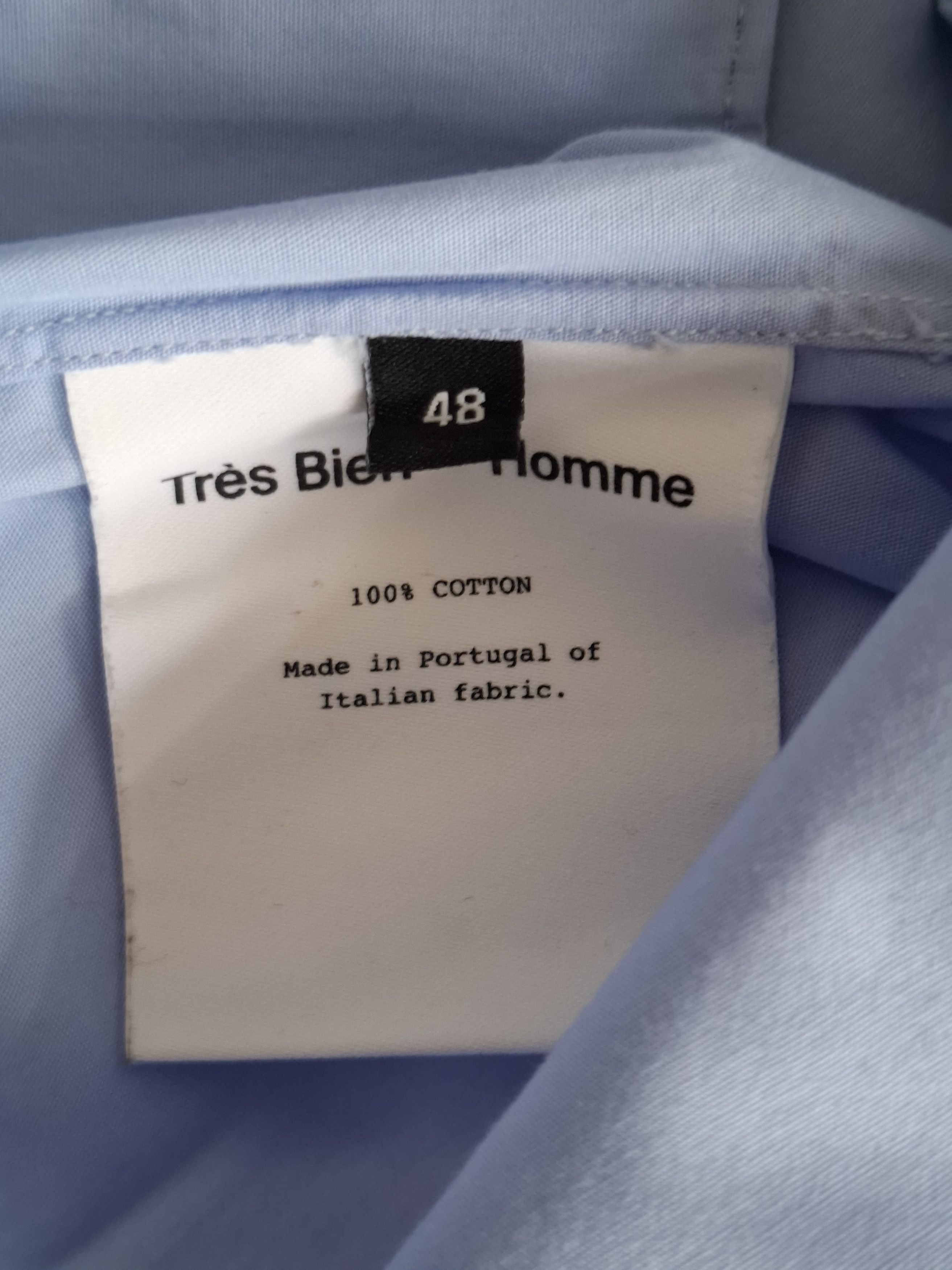 Tres Bien Light blue long-sleeve shirt Size US M / EU 48-50 / 2 - 4 Thumbnail