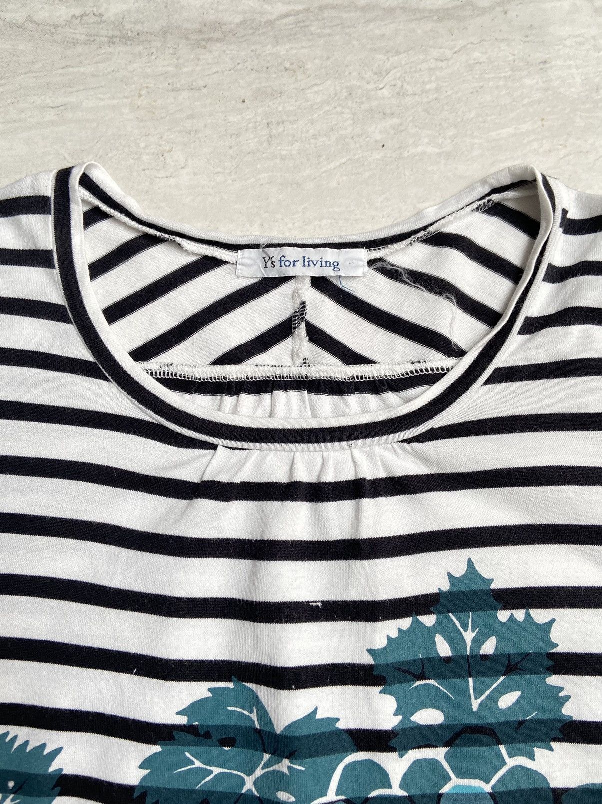 Y's × Yohji Yamamoto Y’S FOR LIVING Striped T-shirt Size US S / EU 44-46 / 1 - 10 Thumbnail