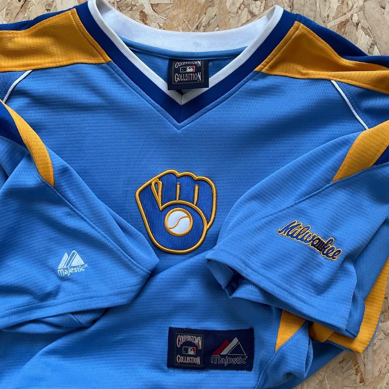 Vintage Vintage 90s/00s Milwaukee Brewers Size US XL / EU 56 / 4 - 3 Thumbnail