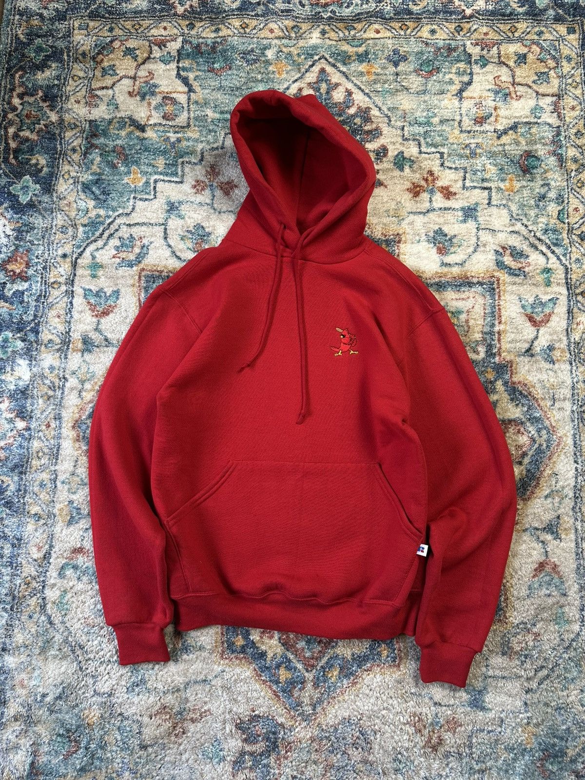 Russell Athletic Vintage Russell Athletic Cardinal Baseball Pullover Hoodie Size US S / EU 44-46 / 1 - 1 Thumbnail