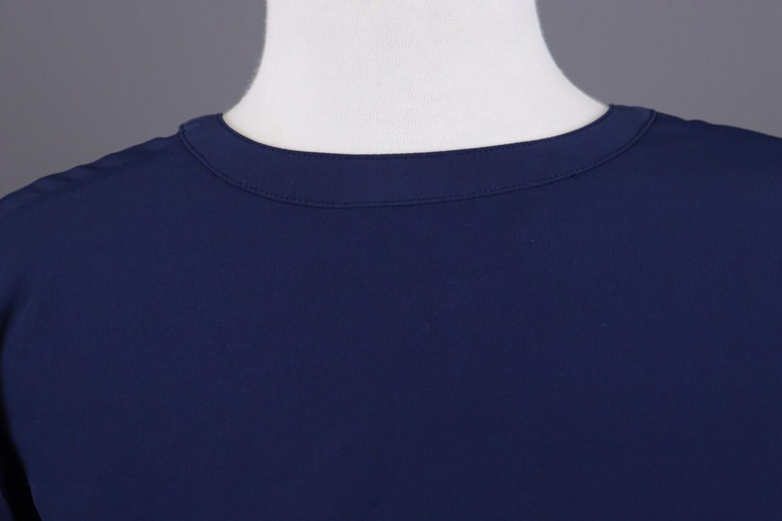 Lauren Ralph Lauren Lauren Ralph Lauren Blue V-Neck Blouse Shirt Size S Size S / US 4 / IT 40 - 12 Thumbnail