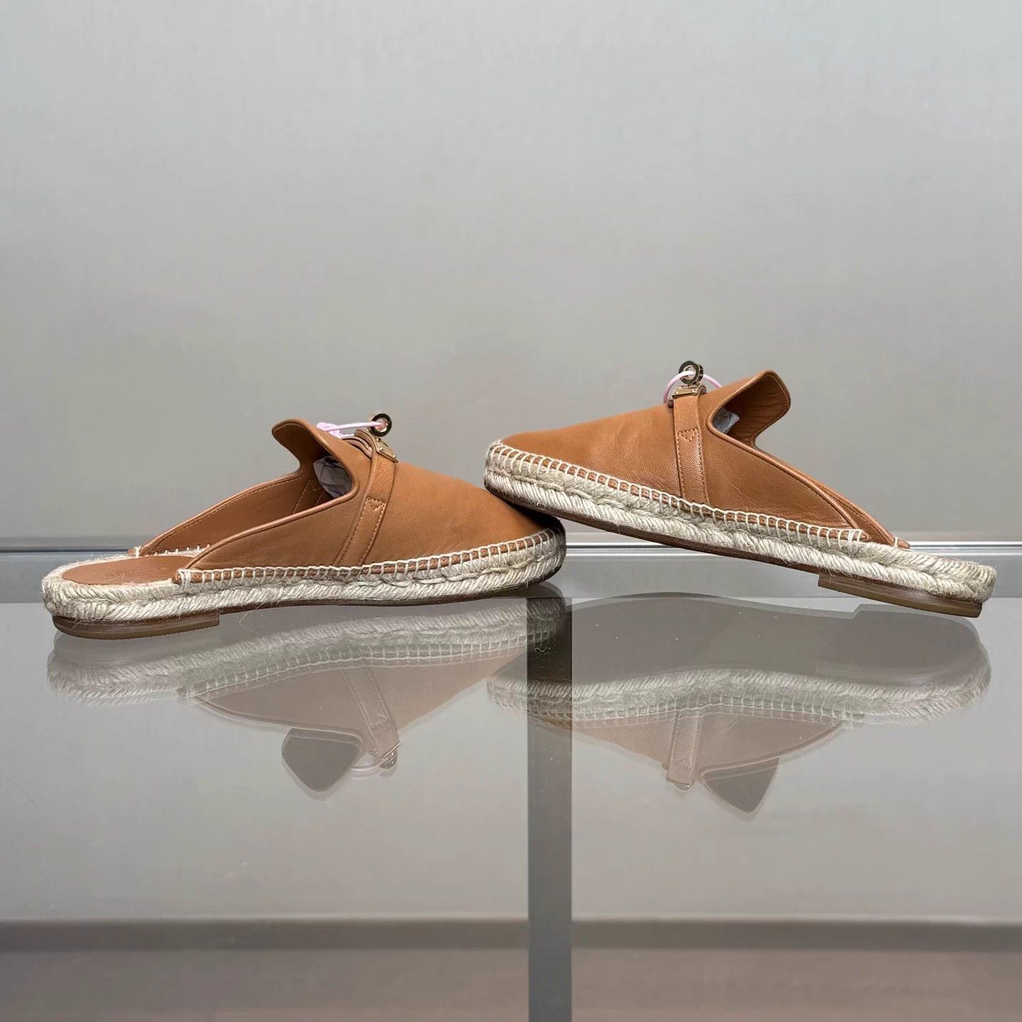 Hermes HERMES Brown Kelly Buckle Mule 37 EU Size US 6.5 / IT 36.5 - 6 Thumbnail