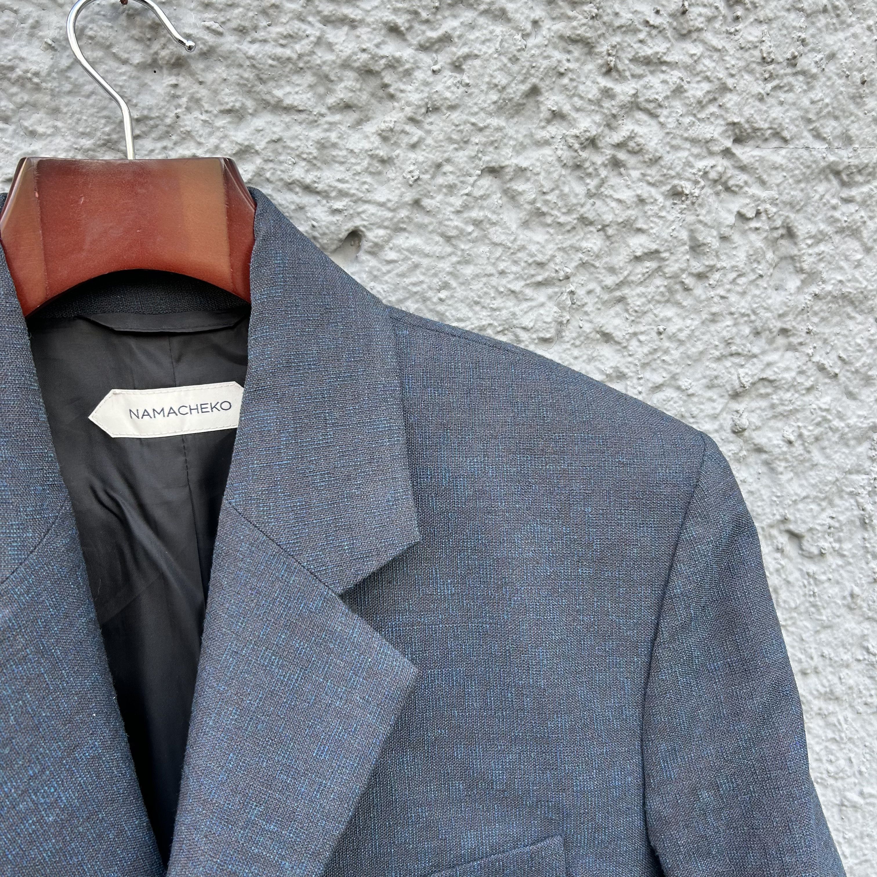 Namacheko Namacheko Blue Coat Jacket Patchwork Detailing Size US L / EU 52-54 / 3 - 4 Thumbnail