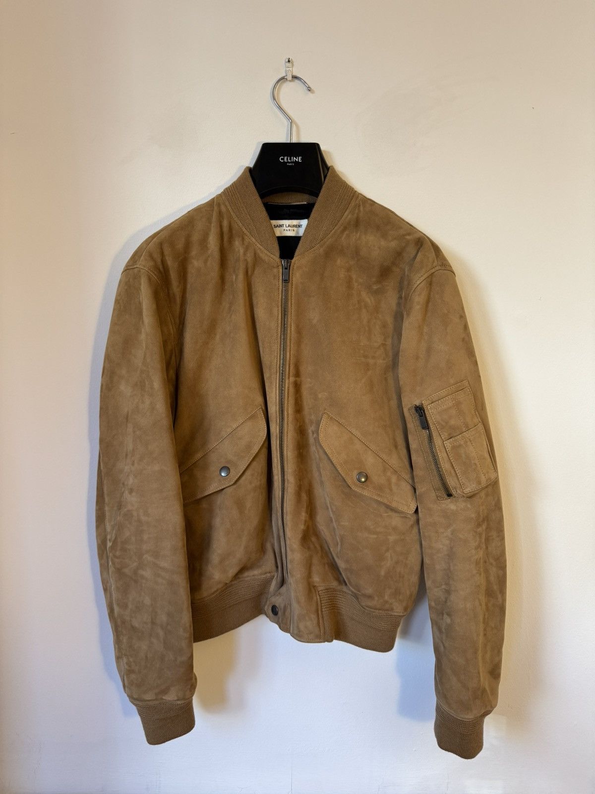 Saint Laurent Paris Saint Laurent Suede Bomber Jacket Size US M / EU 48-50 / 2 - 1 Thumbnail