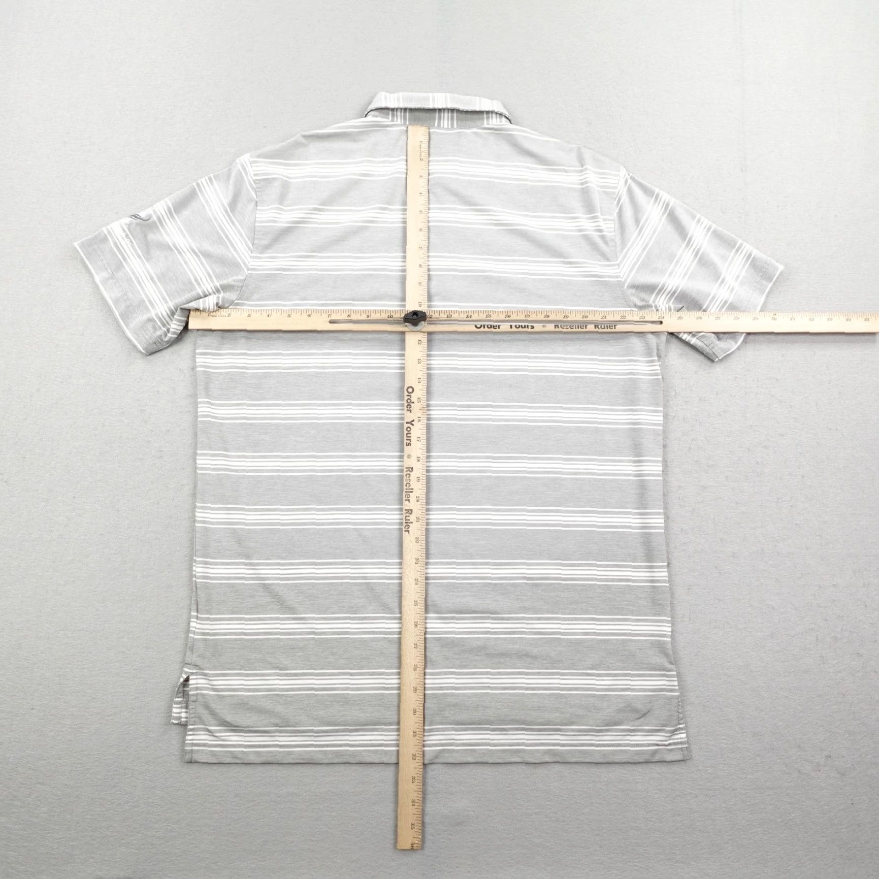Peter Millar Peter Millar Polo Shirt Mens L Gray Striped Summer Comfort Newport Beach Size US L / EU 52-54 / 3 - 6 Thumbnail