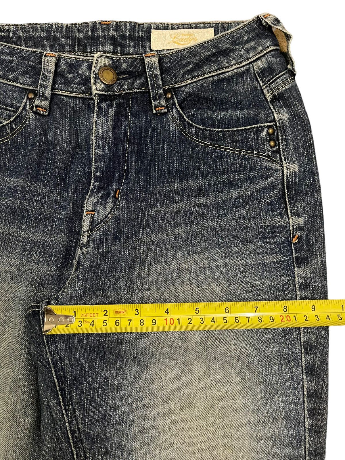 Hysteric Glamour Vintage Japanese Brand Blue Wash Style Flare Jeans Size 26" / US 2 / IT 38 - 12 Thumbnail