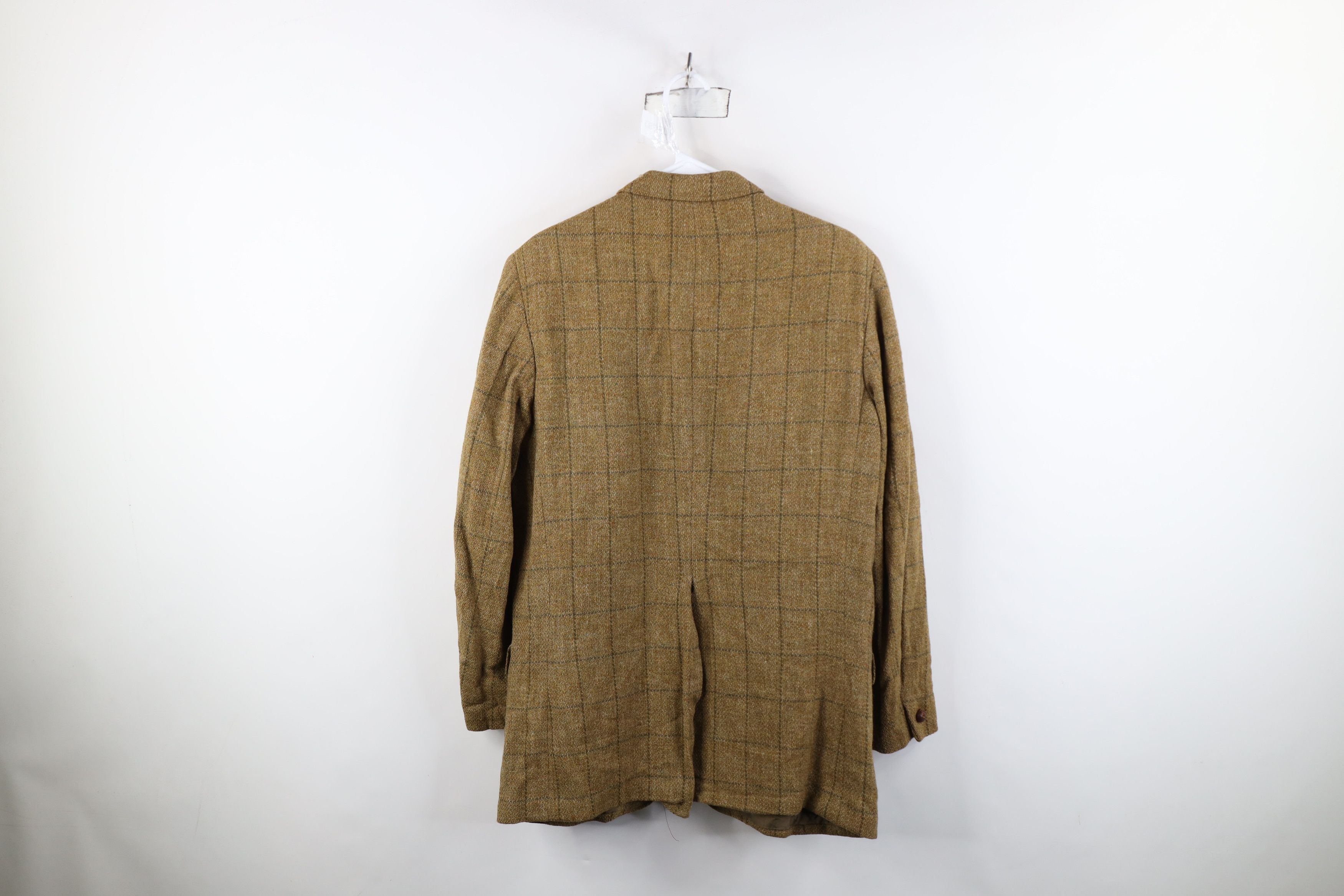 Vintage Vintage 70s Streetwear Suit Coat Blazer Jacket Beige Plaid Size US XL / EU 56 / 4 - 13 Thumbnail