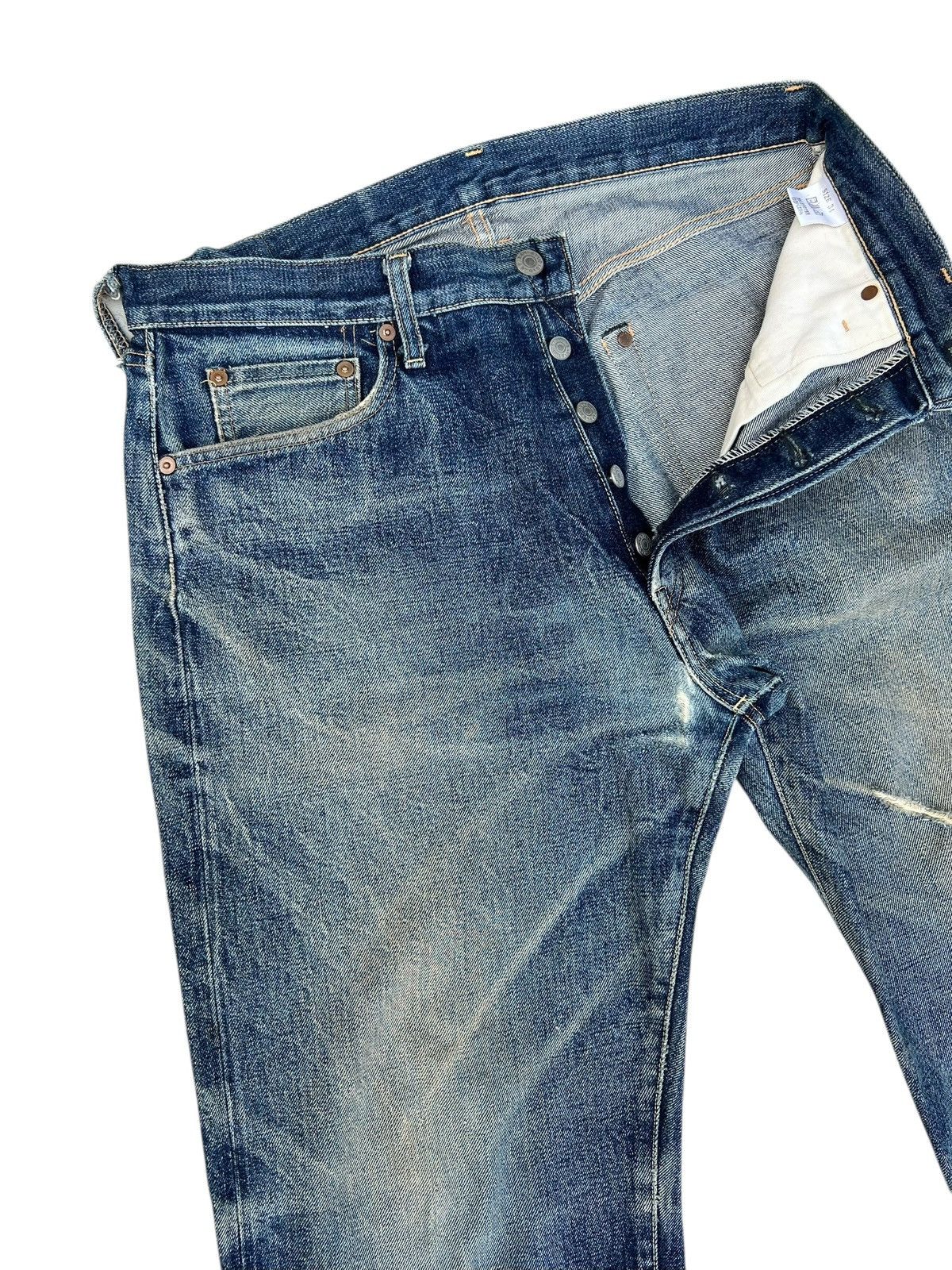 Studio D'Artisan Distressed Studio D’ Artisan SD-101 Denim Selvedge Jeans Size US 32 / EU 48 - 8 Thumbnail
