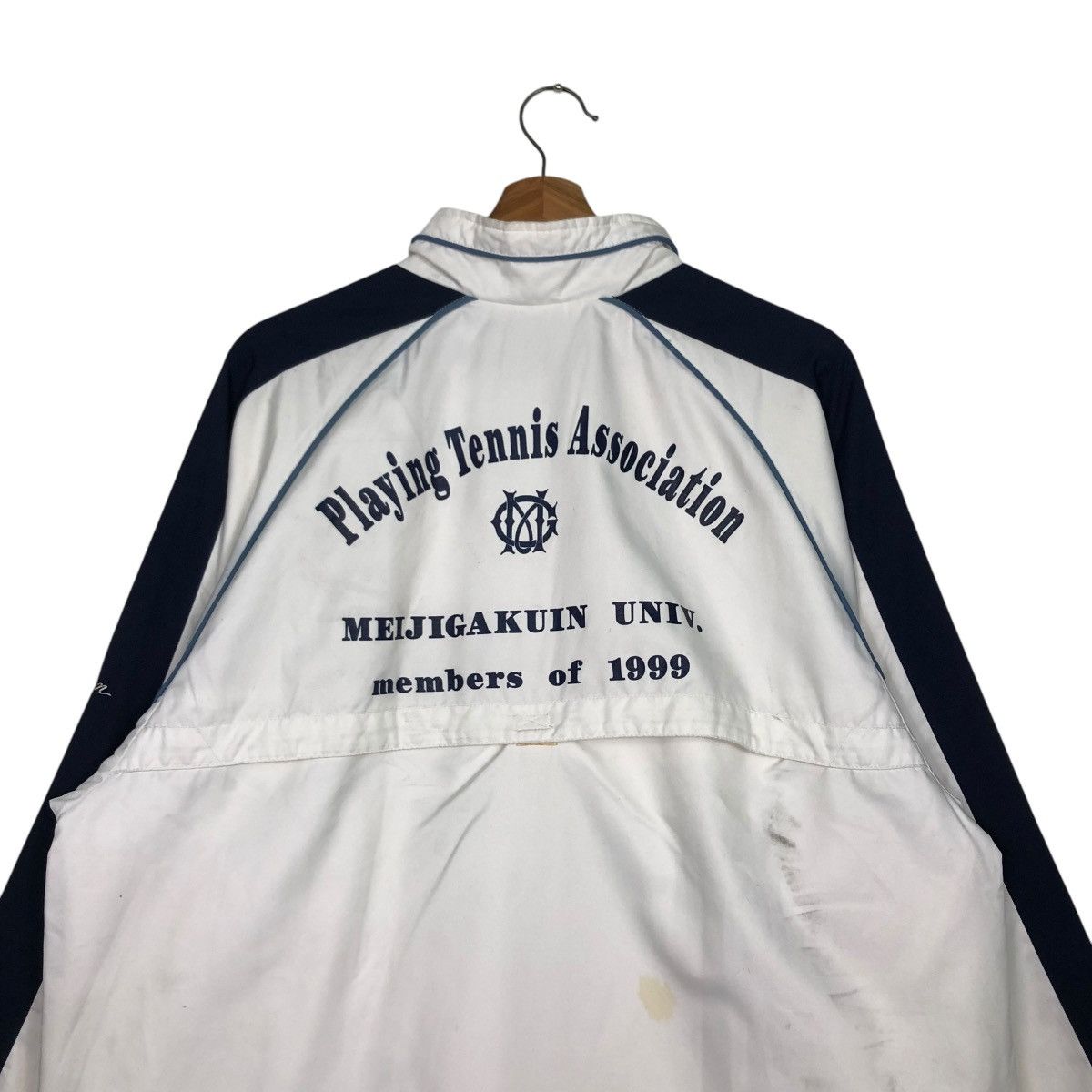Nike 🔥VINTAGE ZIPPER JACKET NIKE COURT BACKHIT BIG LOGO TENNIS Size US L / EU 52-54 / 3 - 11 Thumbnail
