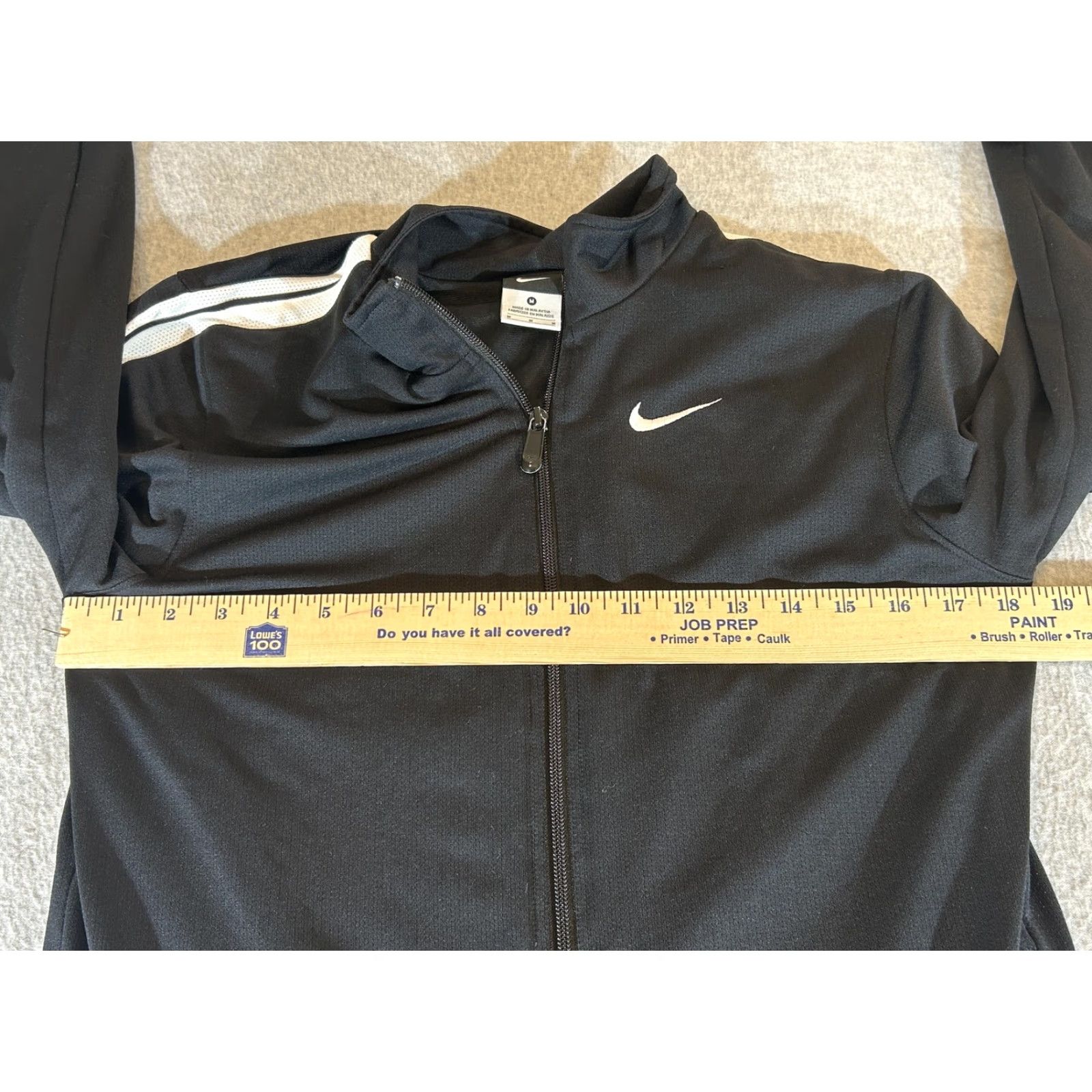 Nike Nike Jacket Mens Medium Black Track Zip Lined Athletic Training Running Gym Size US M / EU 48-50 / 2 - 4 Thumbnail