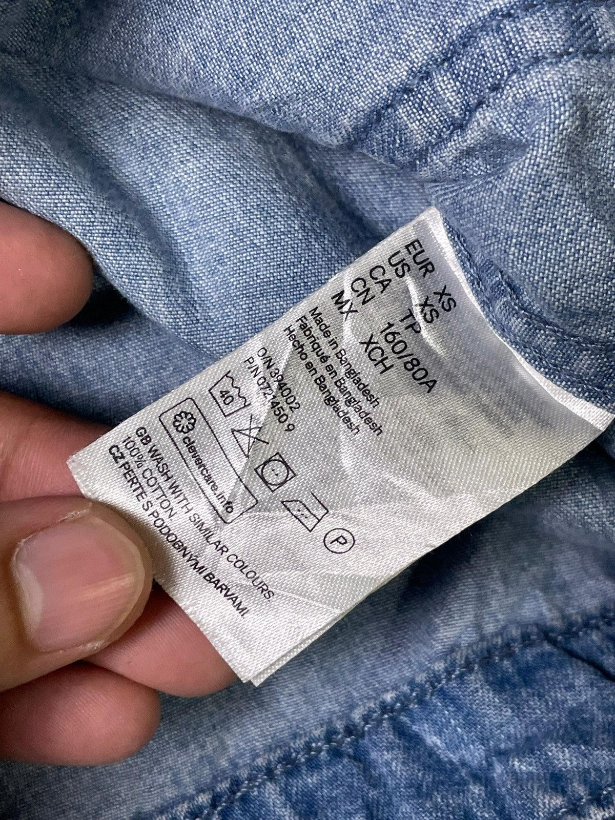 H&M Vintage H&M + &Denim Button Up Jean Jacket (1) Size US XS / EU 42 / 0 - 6 Thumbnail
