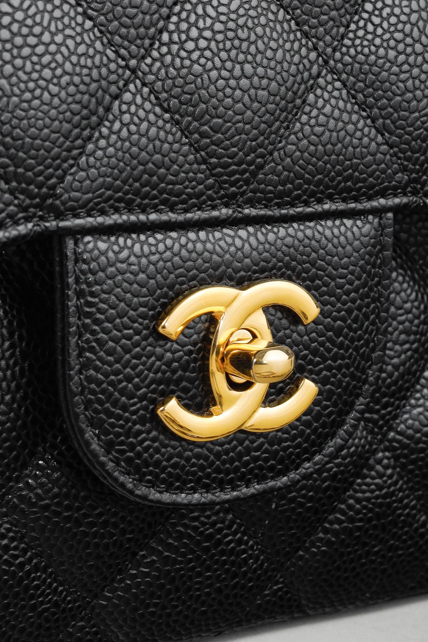 Chanel Chanel Timeless Caviar Leather Classic Jumbo Double Flap Bag Size ONE SIZE - 9 Thumbnail