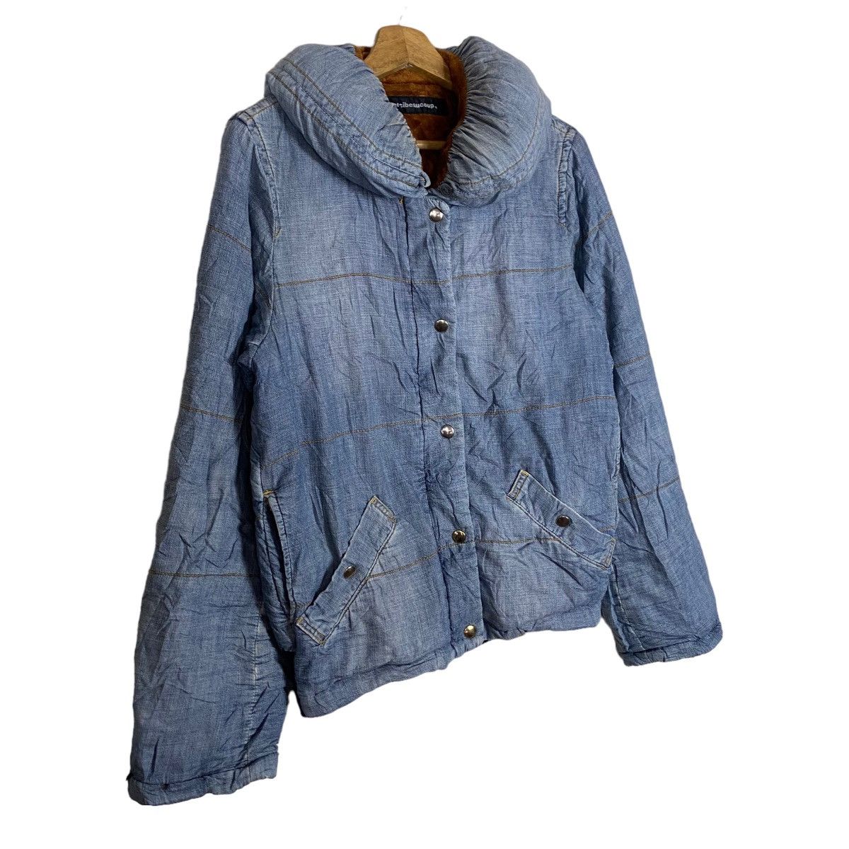 Vintage × mercibeaucoup Vintage Mercibeaucoup Quilted Sleeve Snap Button Full Zipper Size M / US 6-8 / IT 42-44 - 7 Thumbnail