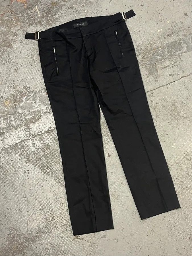 Gucci Gucci Black Zip Slim Tailored Pants Size US 34 / EU 50 - 5 Thumbnail