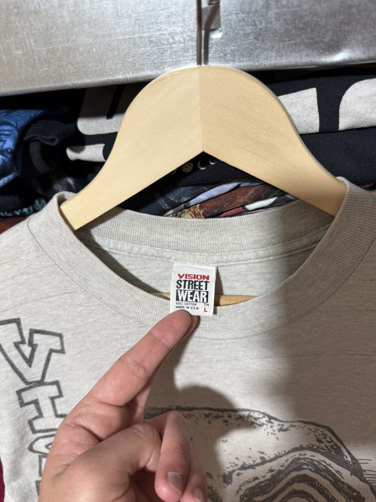 Vision Streetwear Vintage 1980s Vision Streetwear AOP Tom Groholski T-Shirt Size US S / EU 44-46 / 1 - 5 Thumbnail