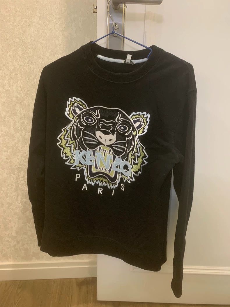 Kenzo KENZO Classic black tiger head hoodie Size US XS / EU 42 / 0 - 1 Thumbnail