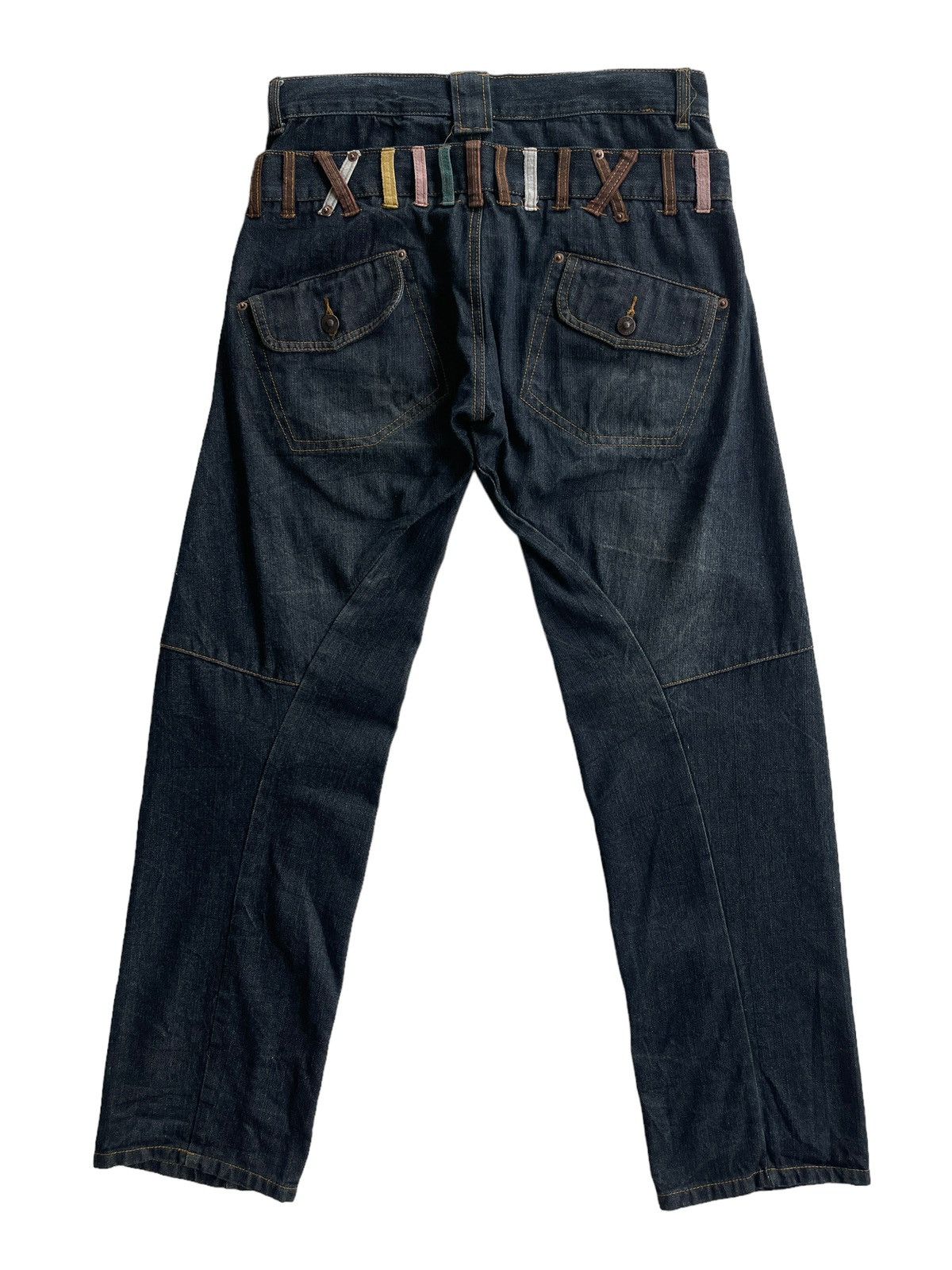 Japanese Brand Vintage Agate Label Double Waist Jeans Size US 32 / EU 48 - 3 Thumbnail