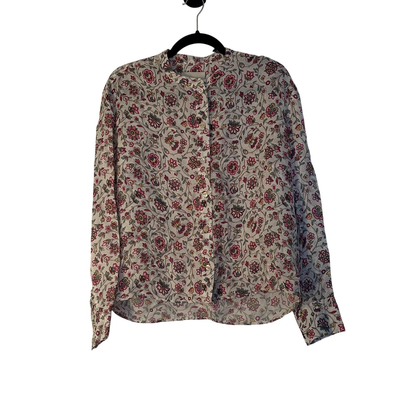 Isabel Marant Isabel Marant NWT Leidy Printed Flou Blouse In Ecru Size XS / US 0-2 / IT 36-38 - 1 Thumbnail